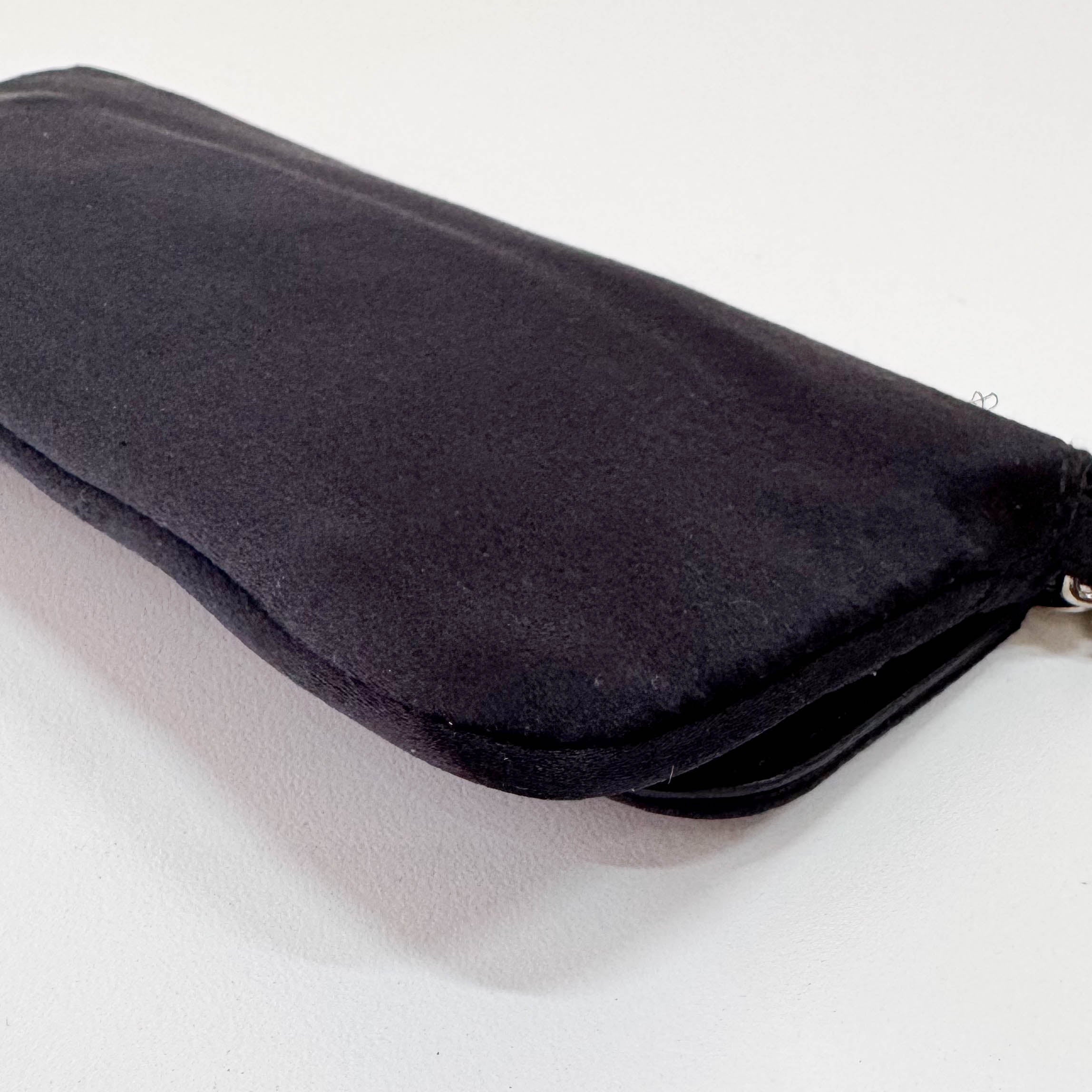 Rhinestone Satin Clutch