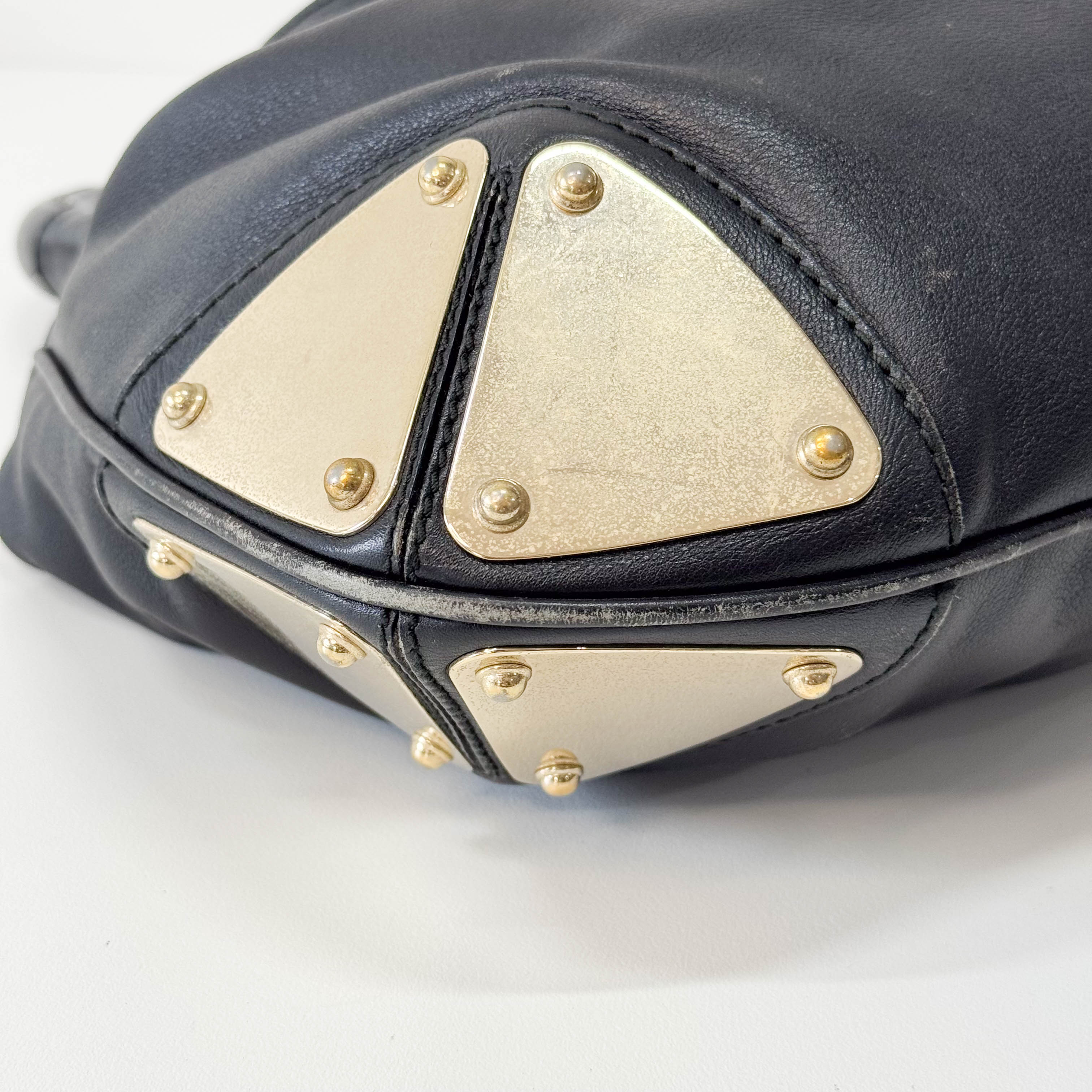Black Leather Shoulder Bag