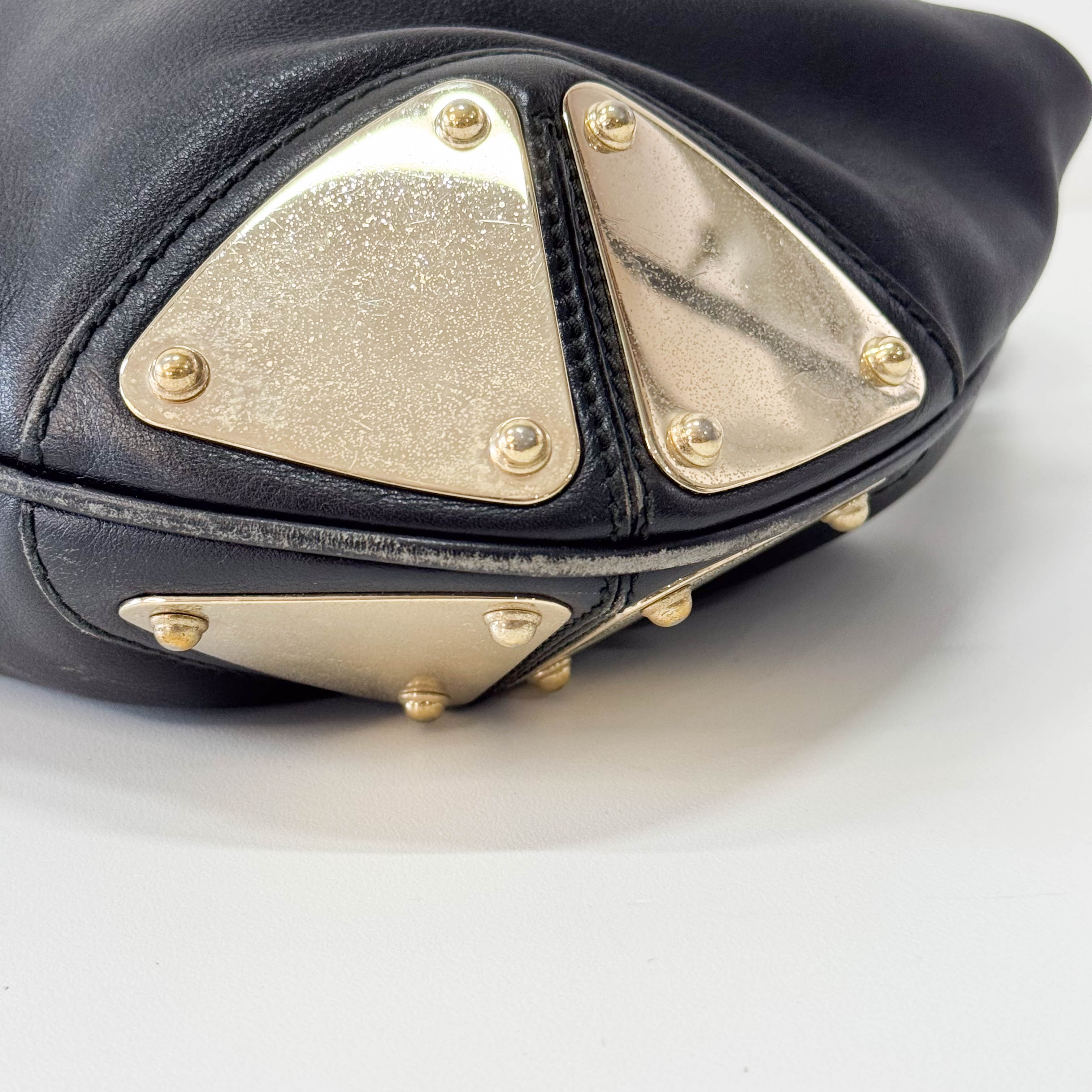 Black Leather Shoulder Bag