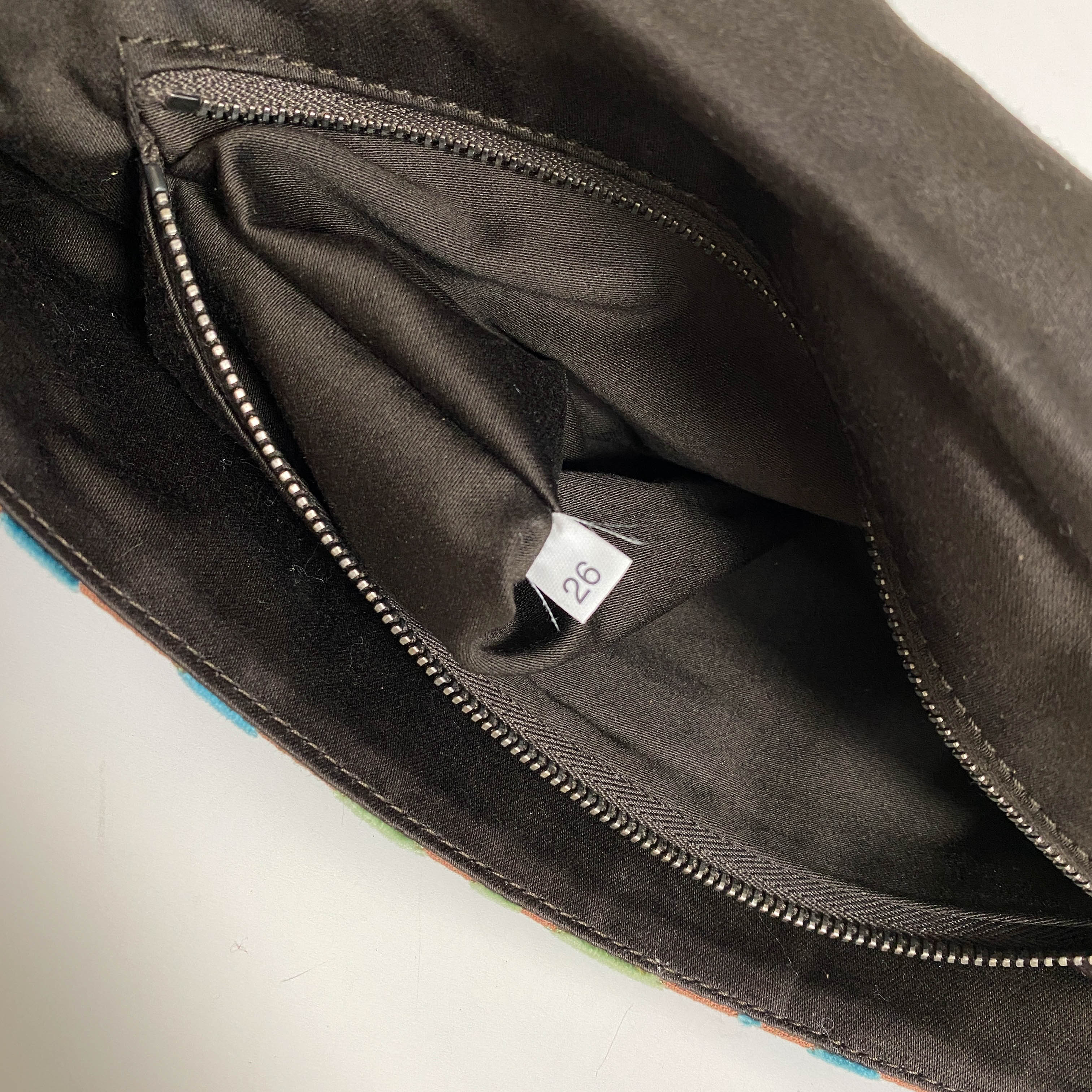 Horizontal Velvet Chain Bag