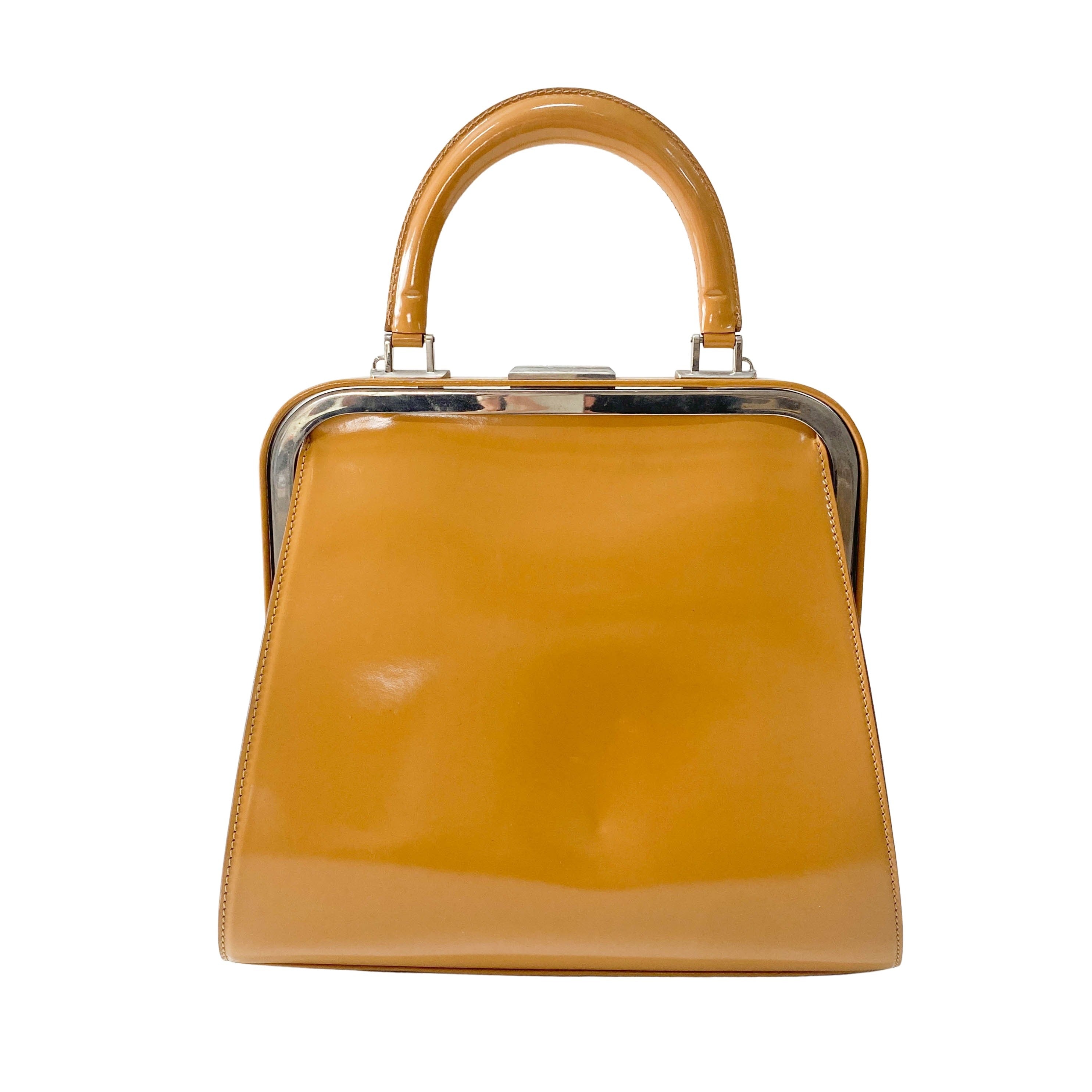 Brown Patent Leather Bag