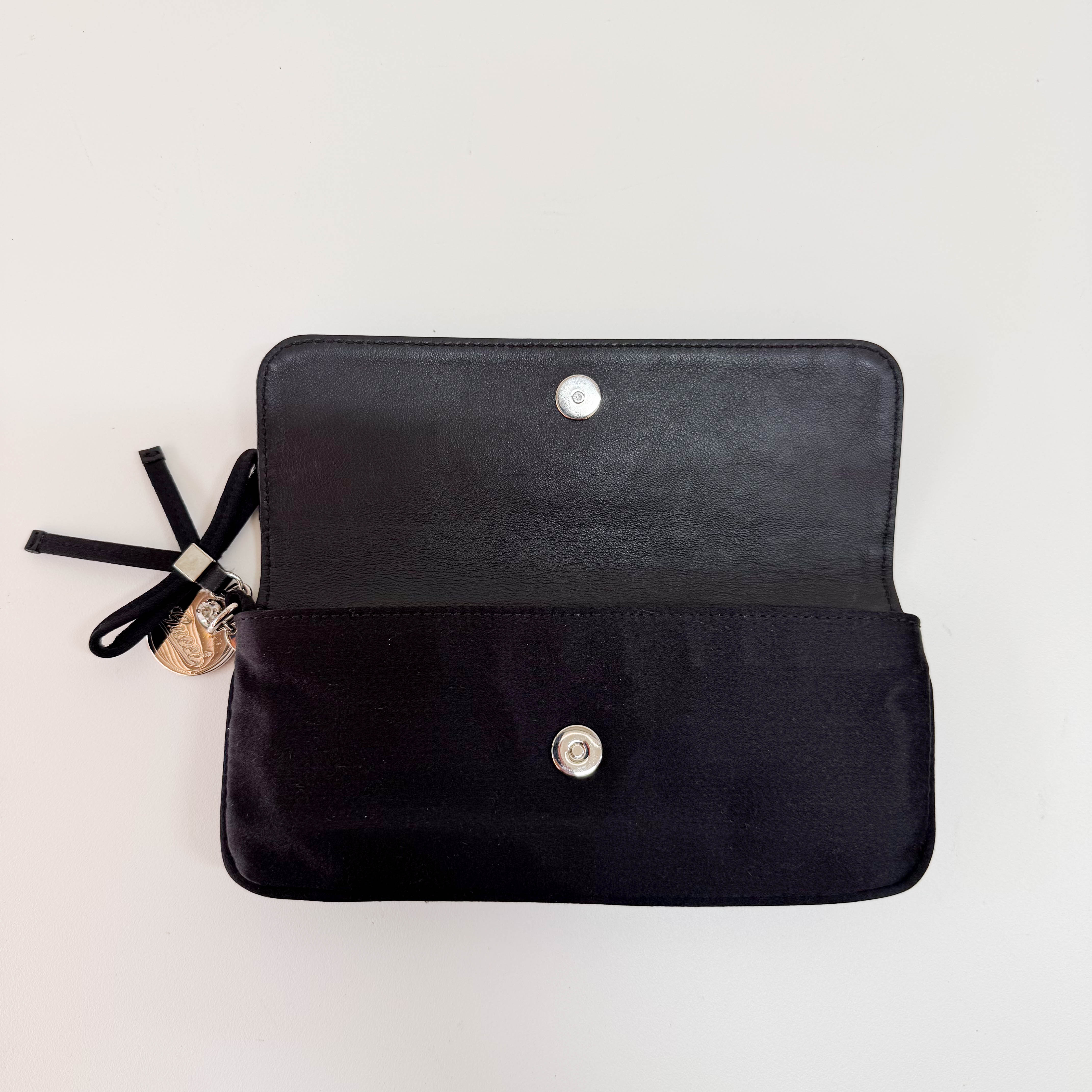 Rhinestone Satin Clutch