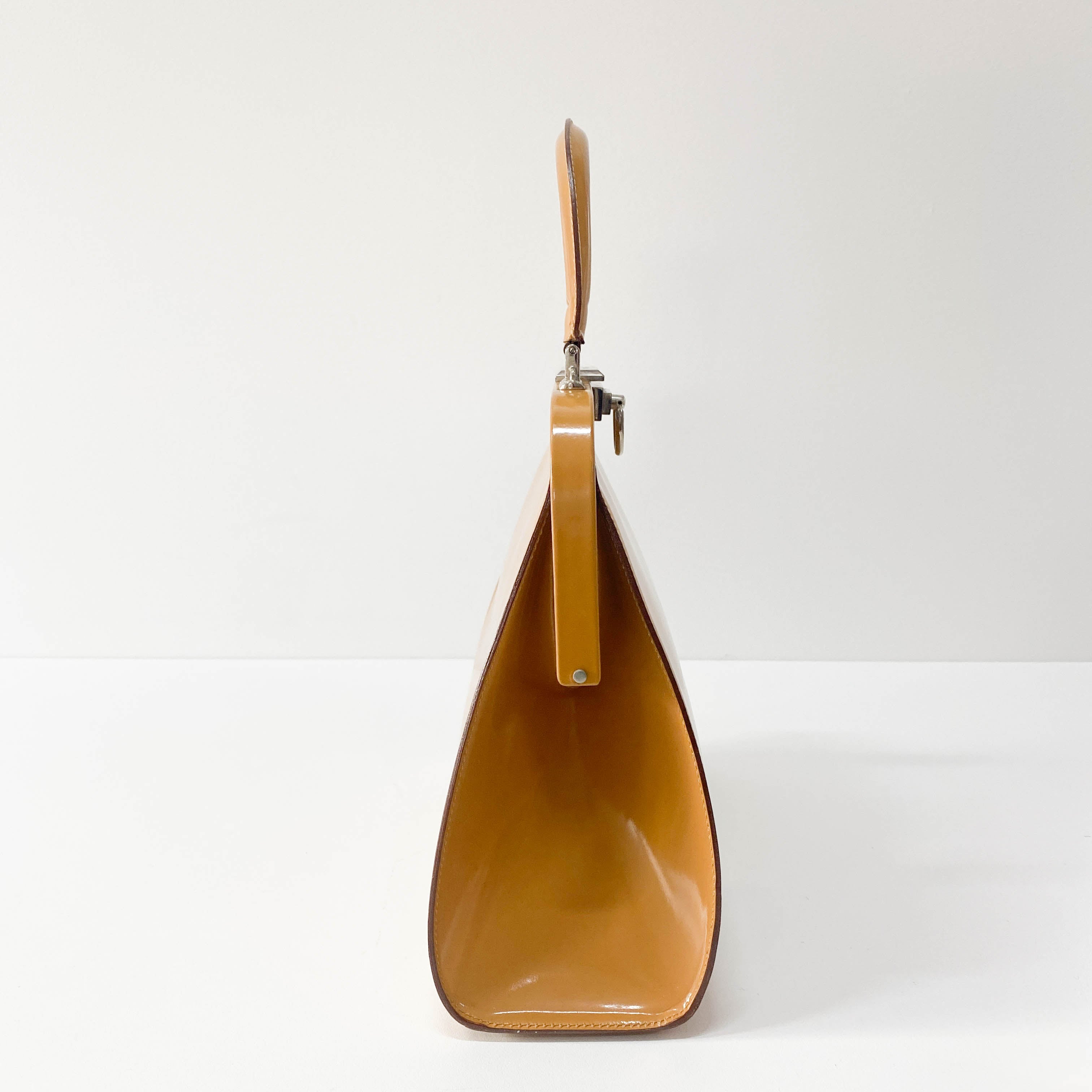 Brown Patent Leather Bag