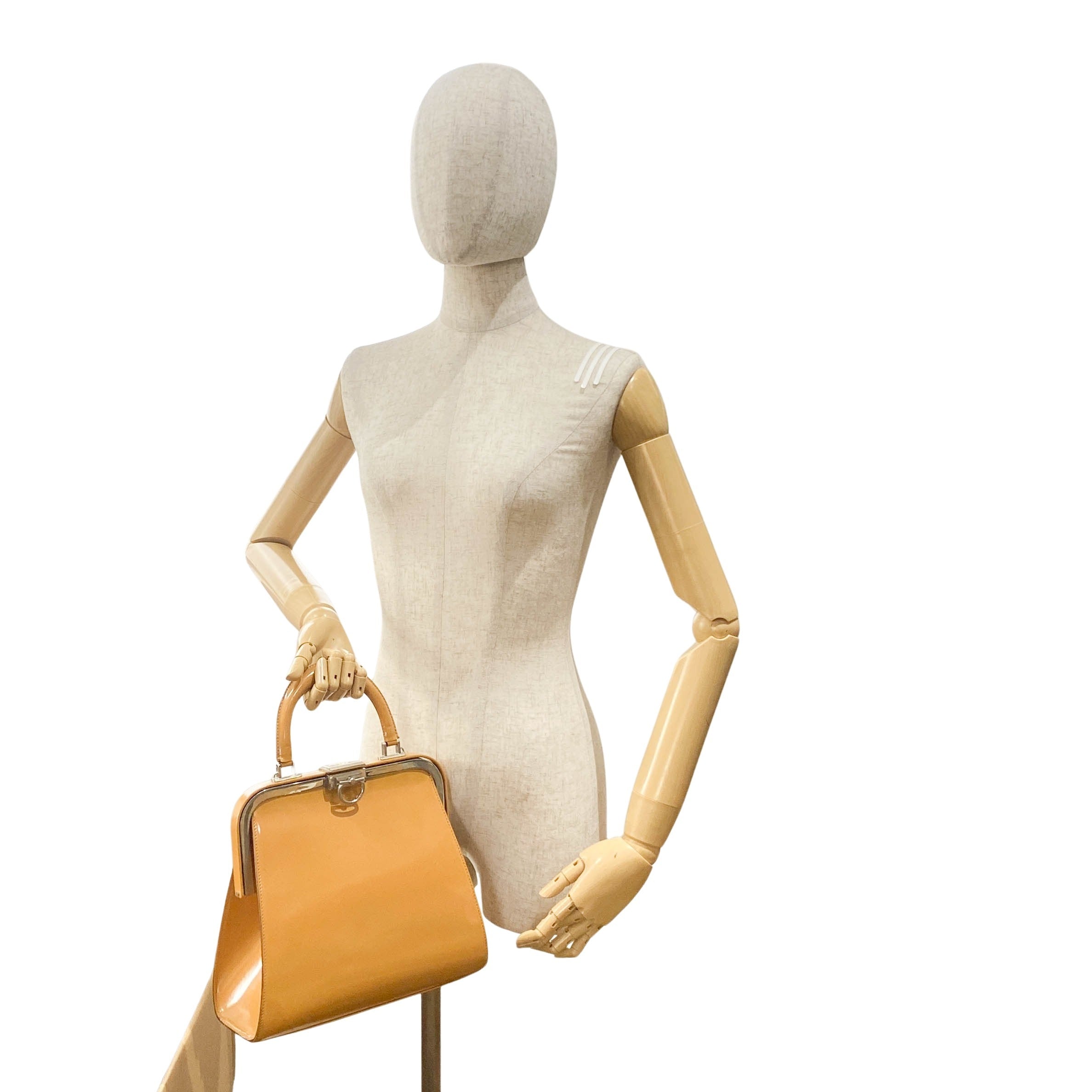 Brown Patent Leather Bag