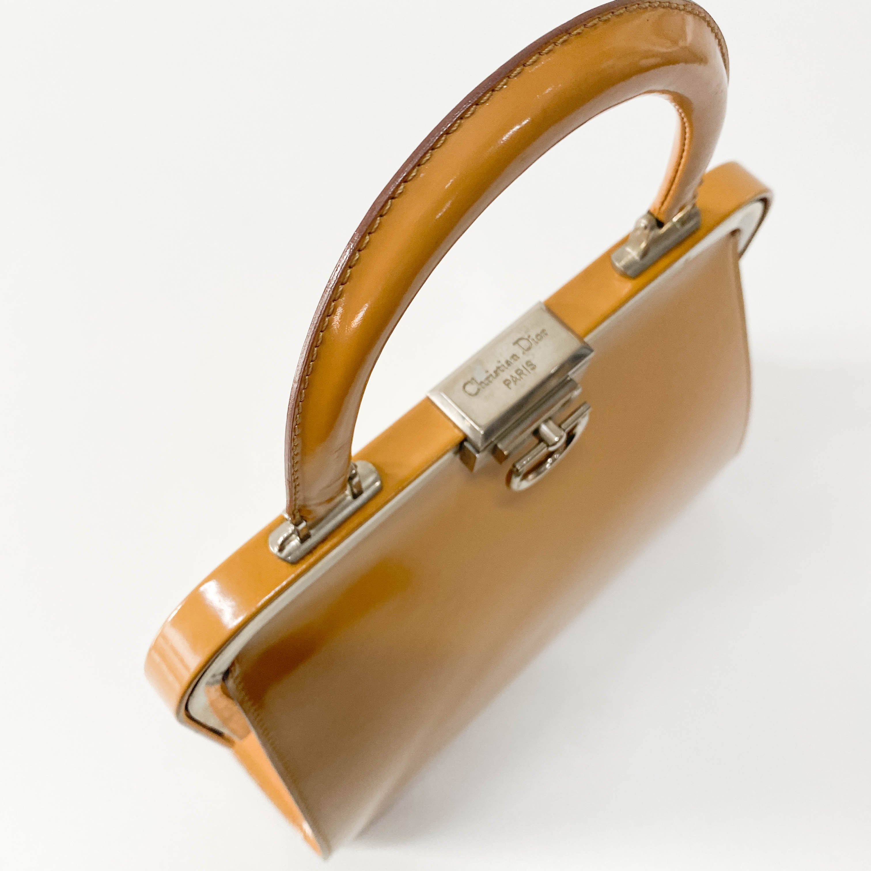Brown Patent Leather Bag