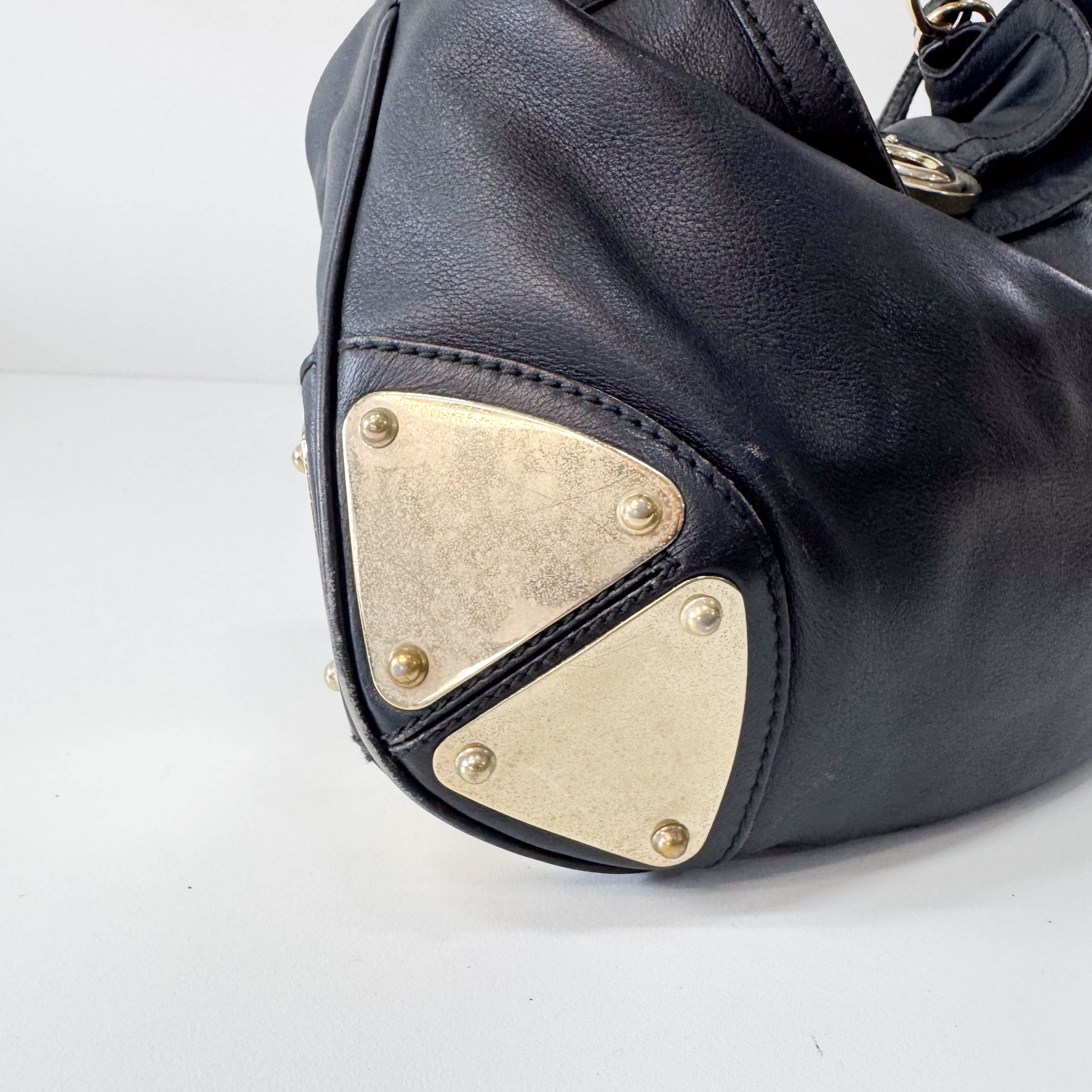Black Leather Shoulder Bag