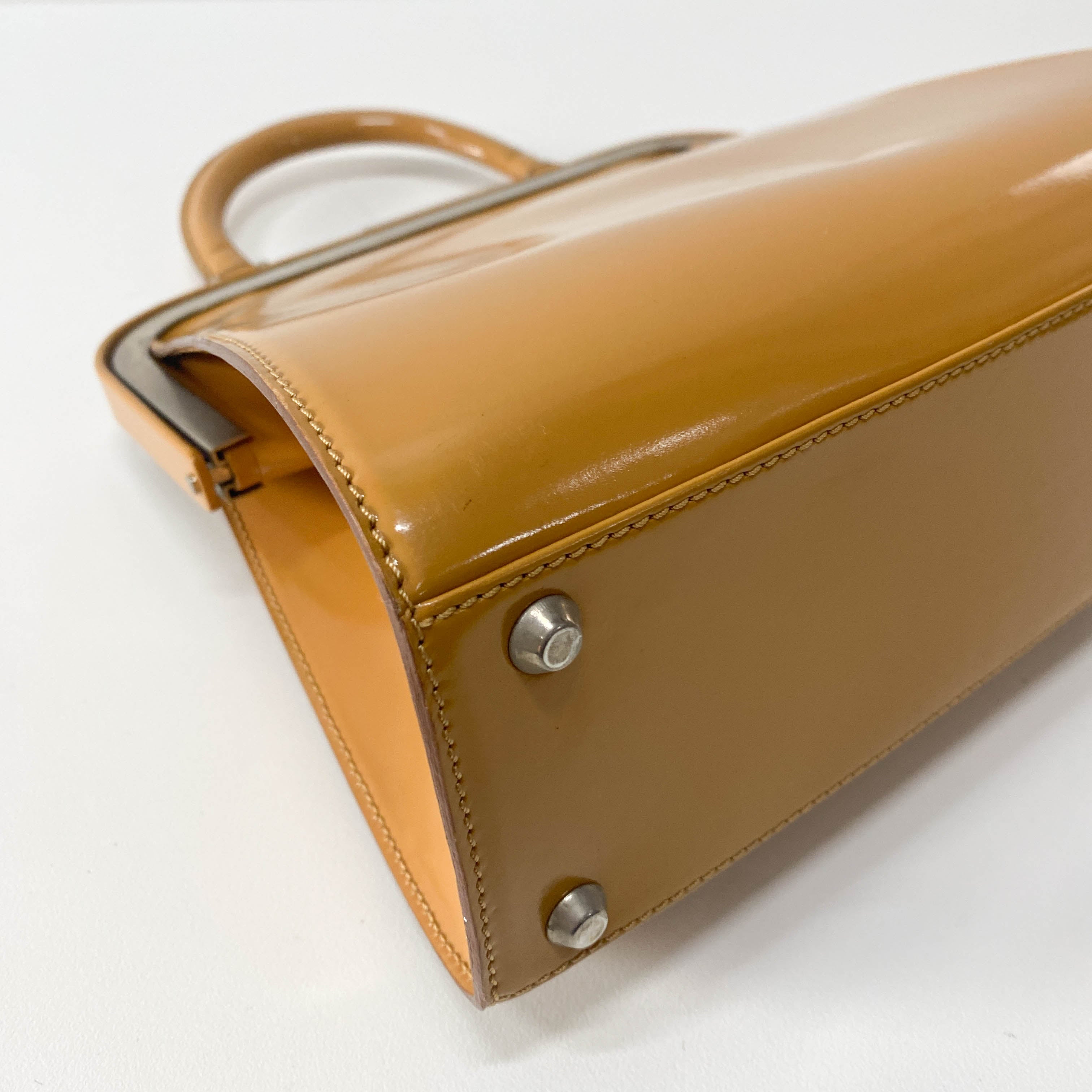 Brown Patent Leather Bag