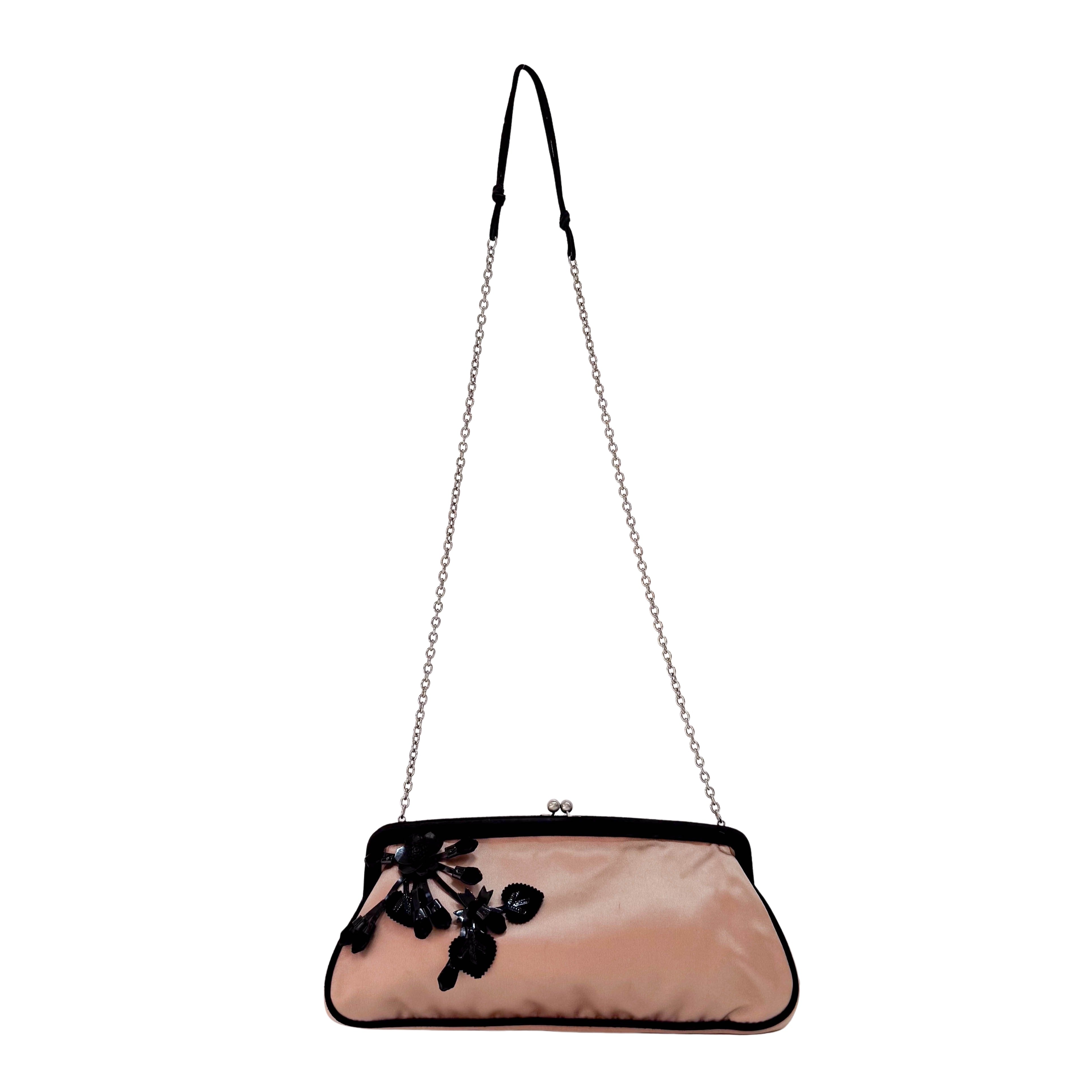 Rose Satin Chain Shoulder