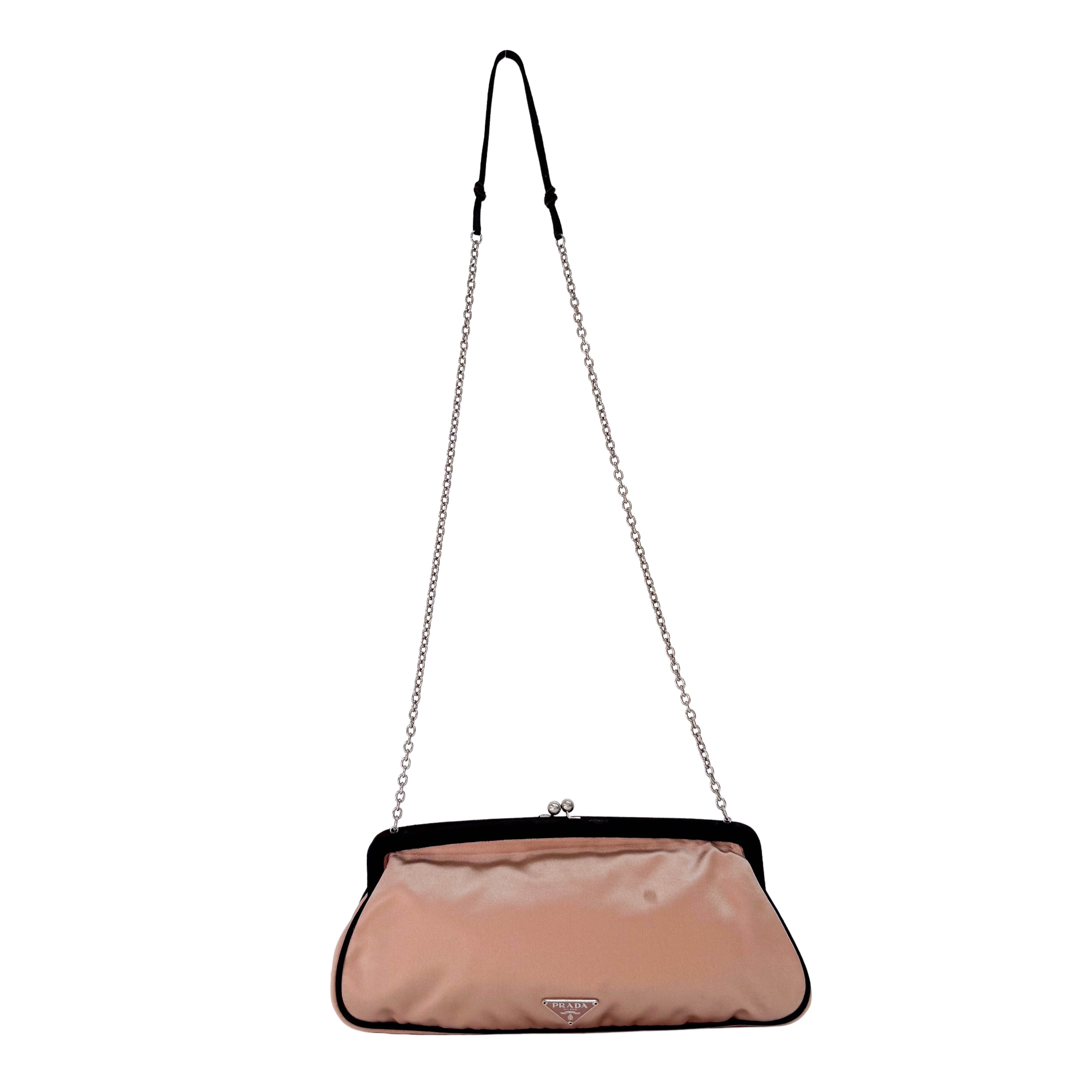 Rose Satin Chain Shoulder