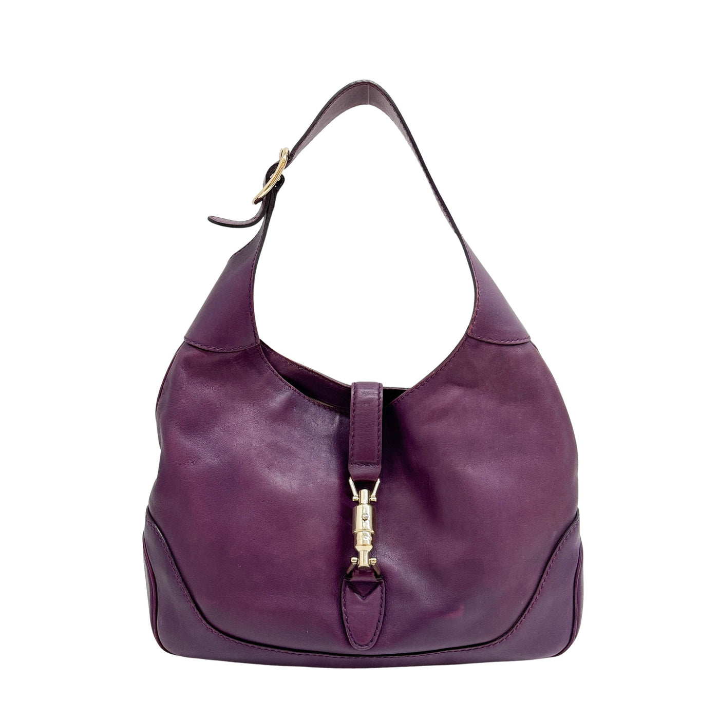 Jackie 1961 Purple Leather Shoulder Bag