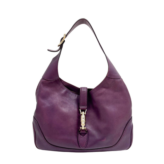 Jackie 1961 Purple Leather Shoulder Bag