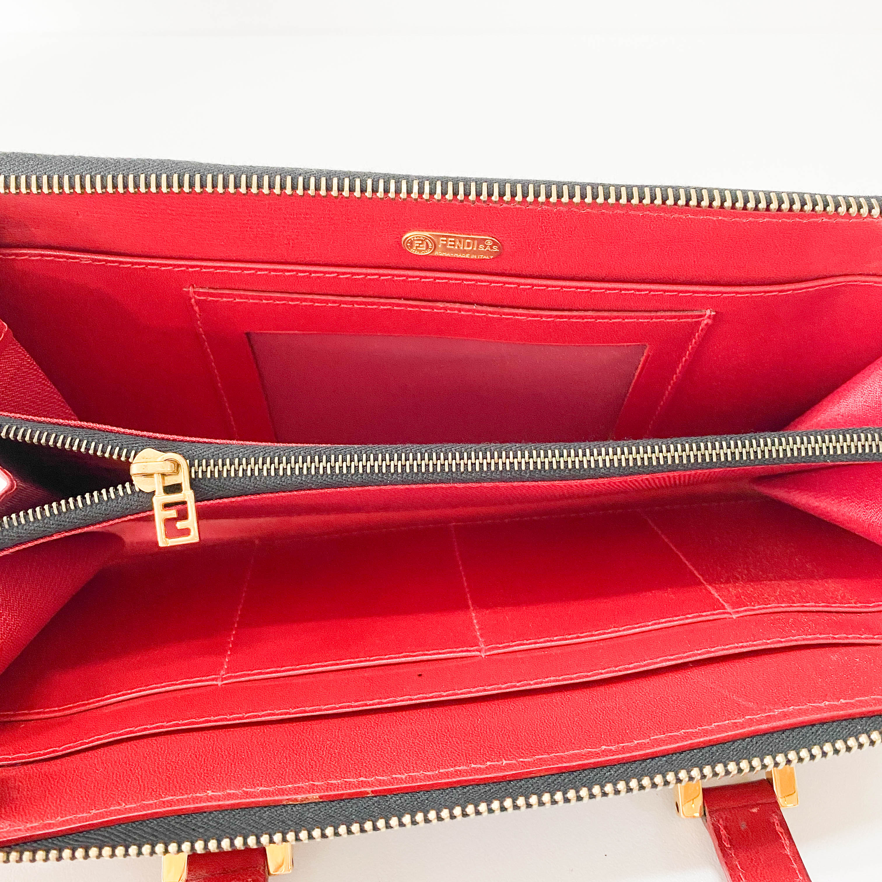 Small Brown Leopard Print Canvas Handbag