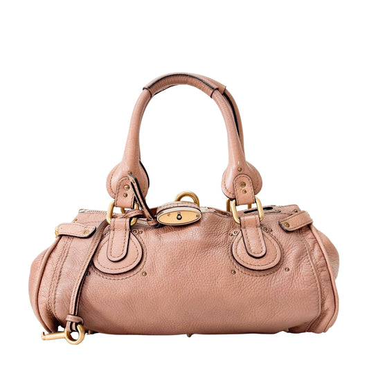 Paddington Beige Leather Hand Bag