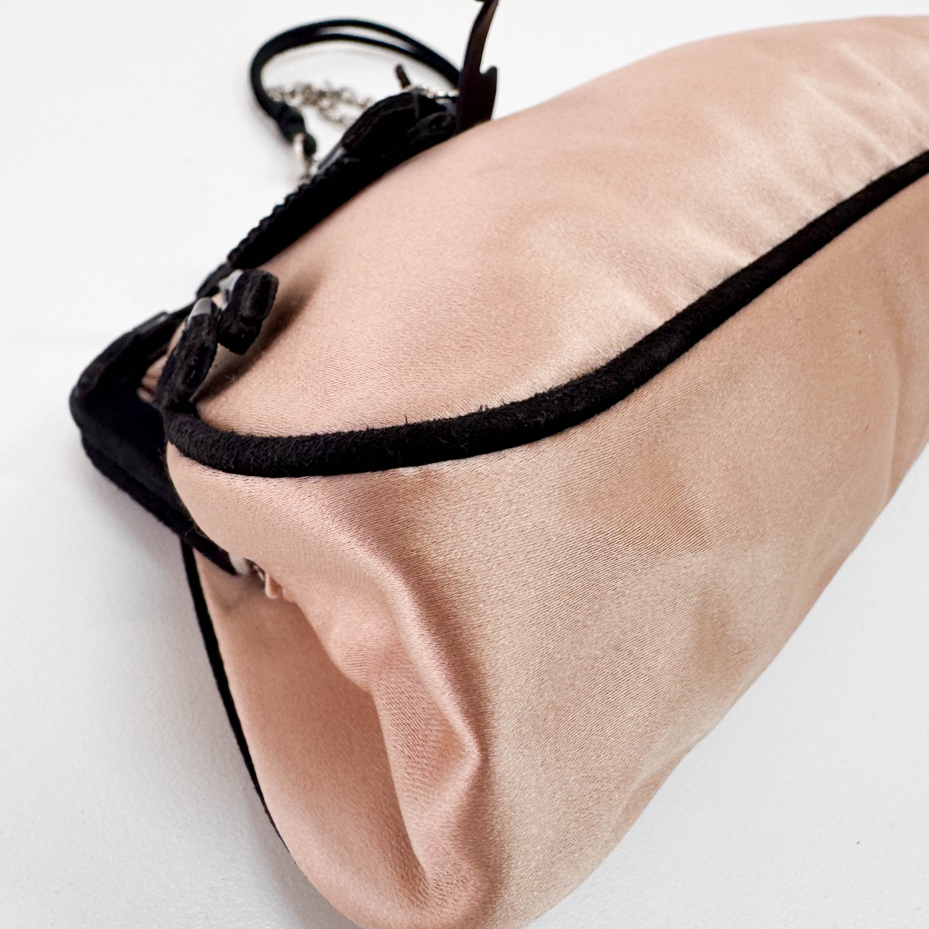 Rose Satin Chain Shoulder