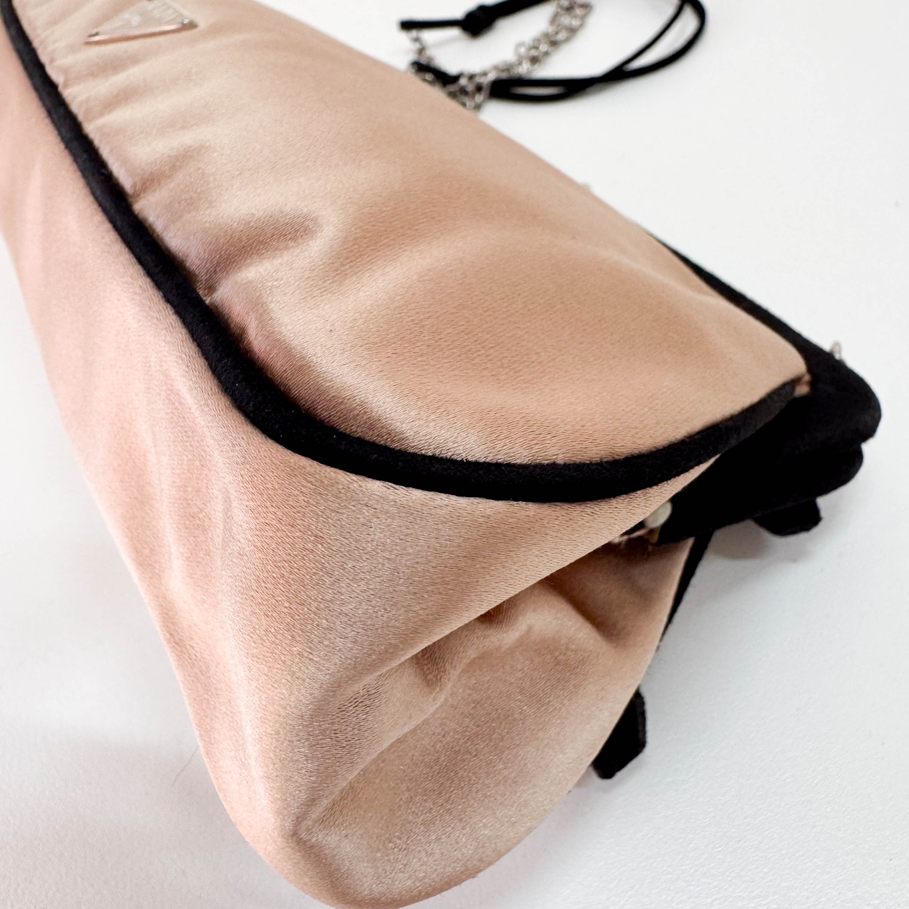 Rose Satin Chain Shoulder