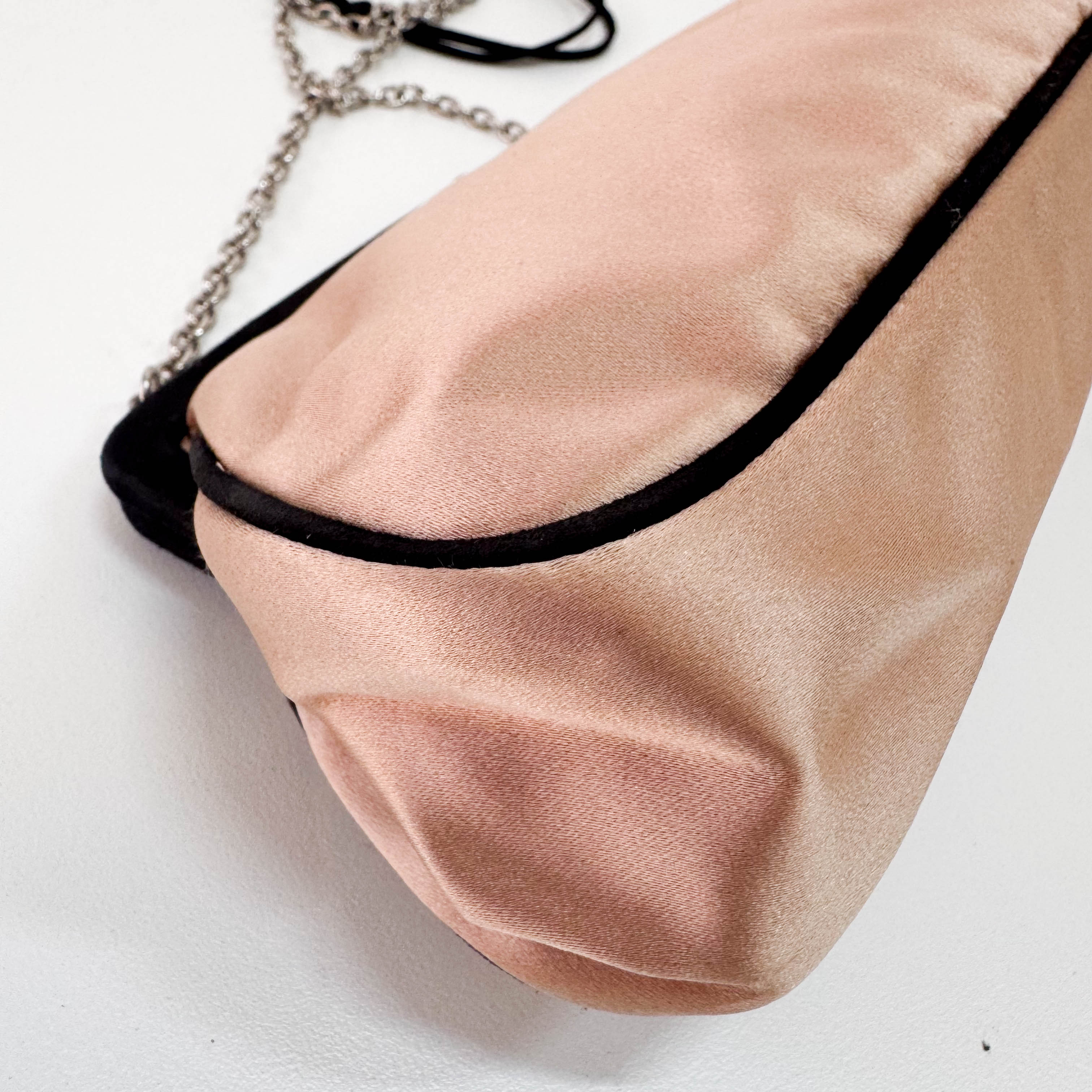 Rose Satin Chain Shoulder