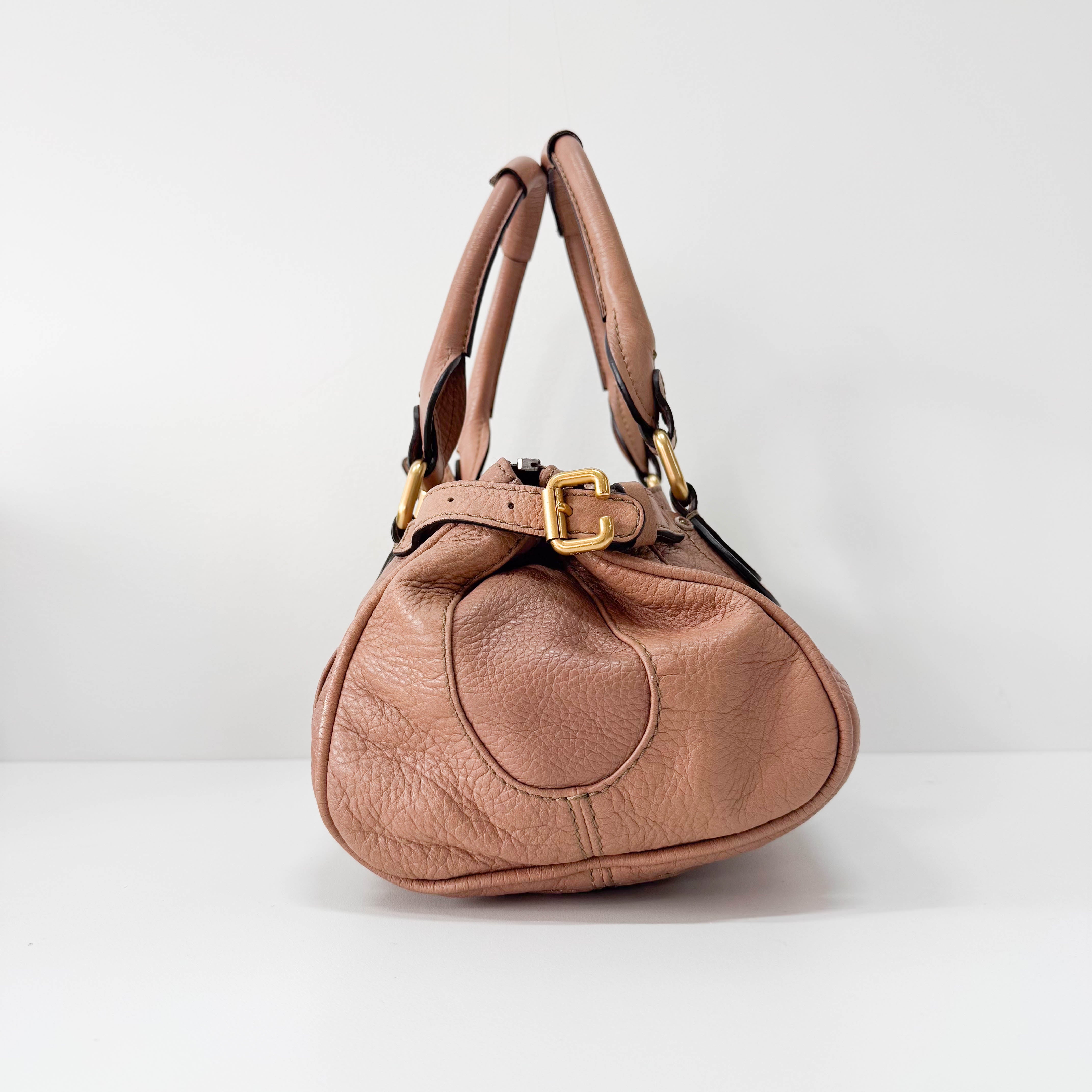 Paddington Beige Leather Hand Bag