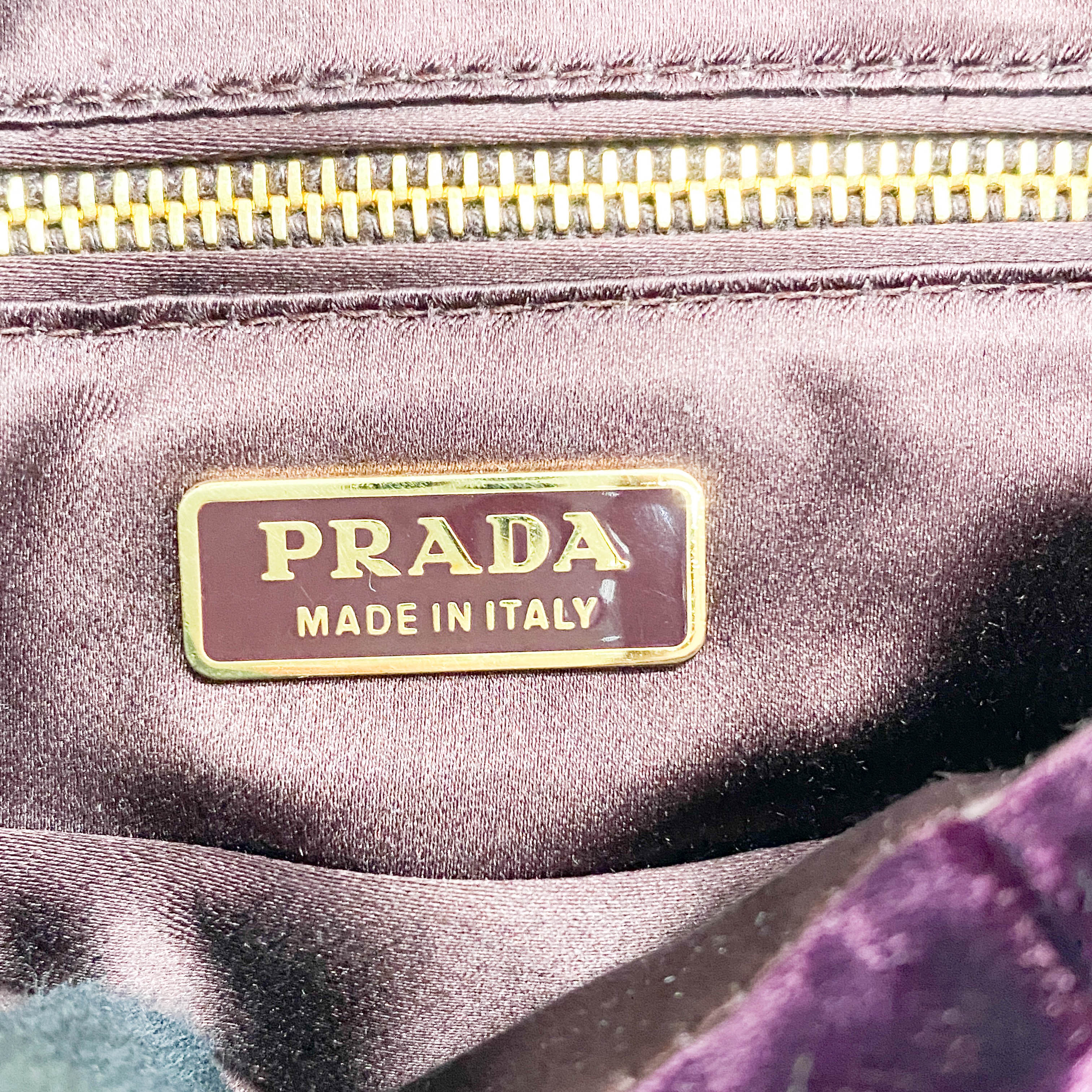 Sera Purple Velvet Shoulder Bag