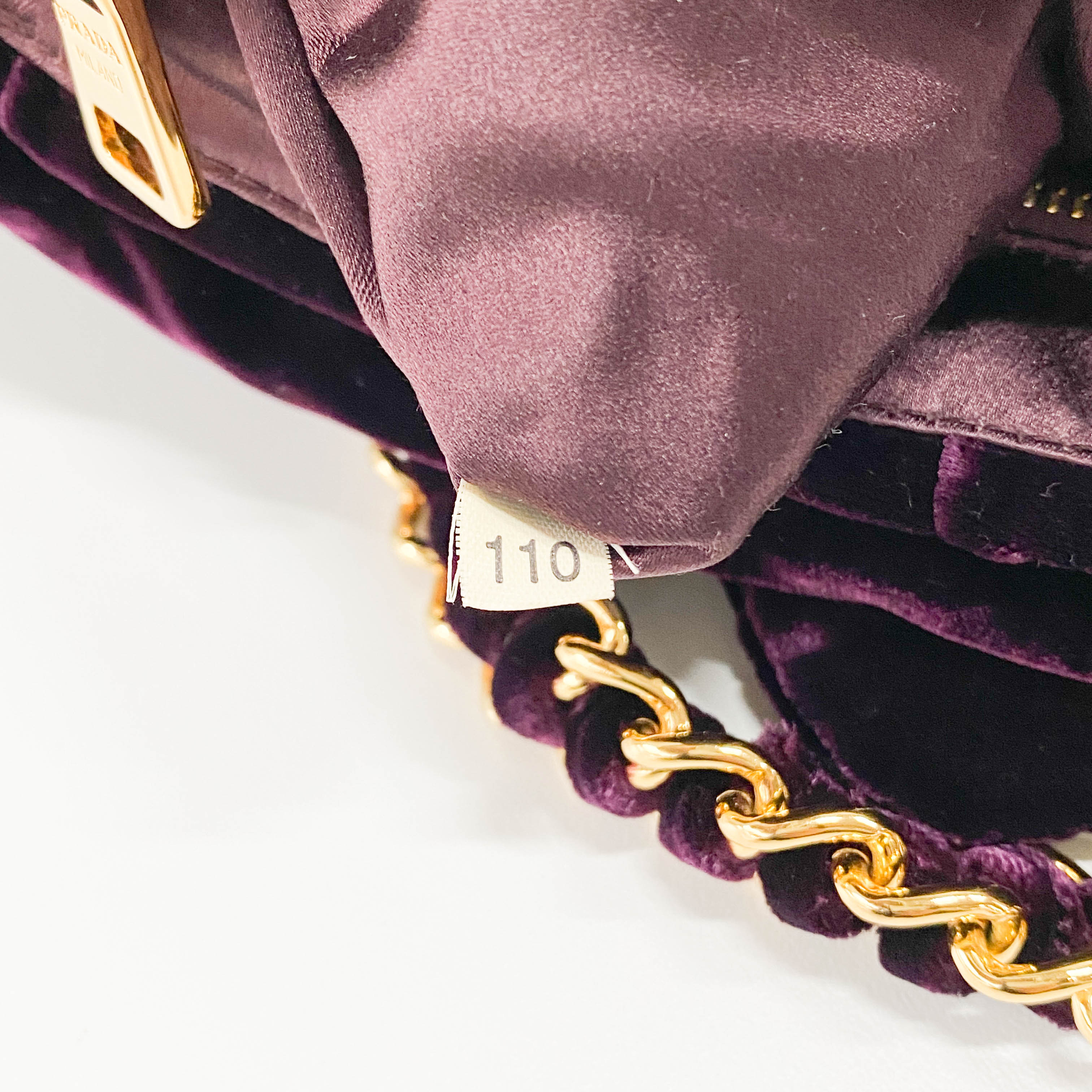 Sera Purple Velvet Shoulder Bag