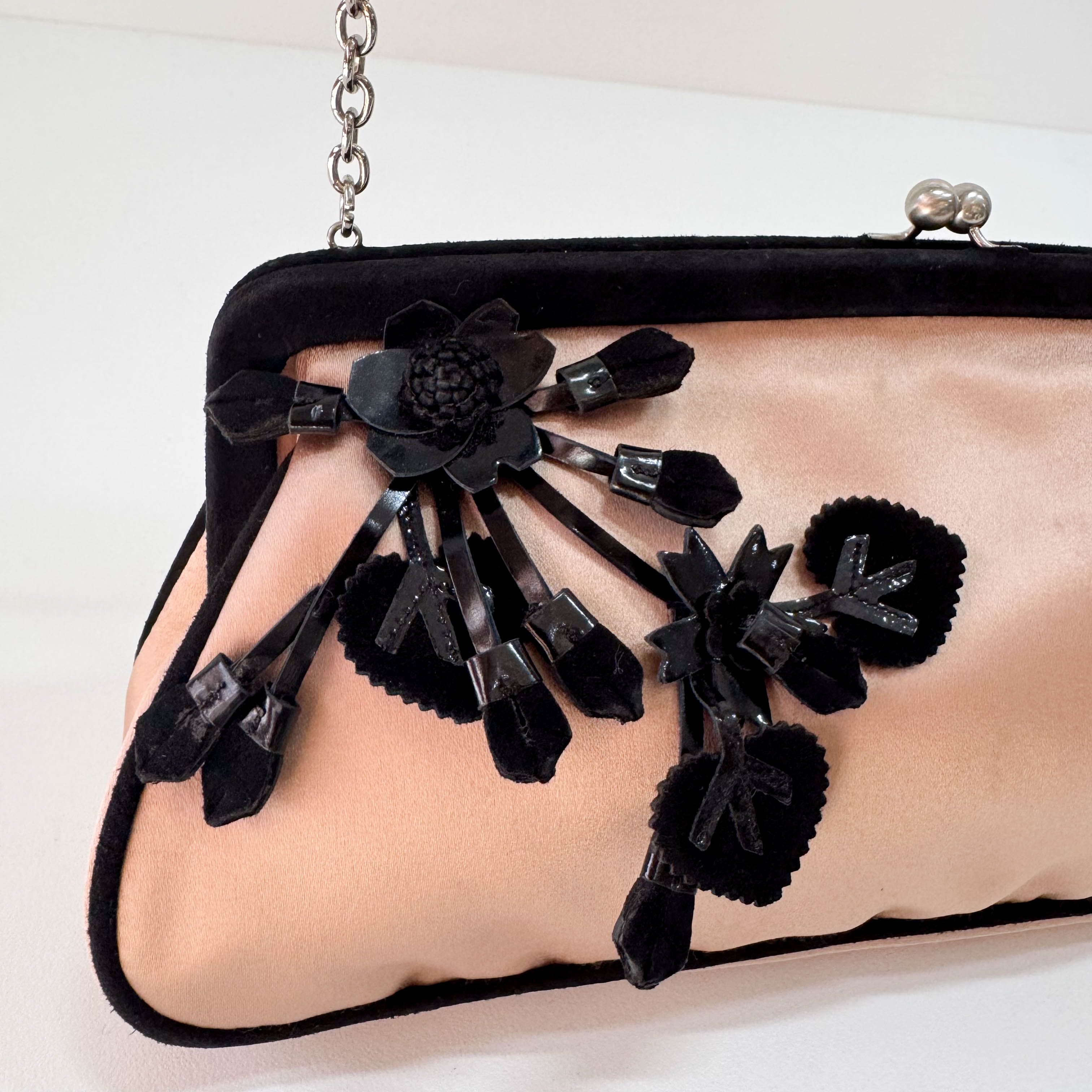 Rose Satin Chain Shoulder