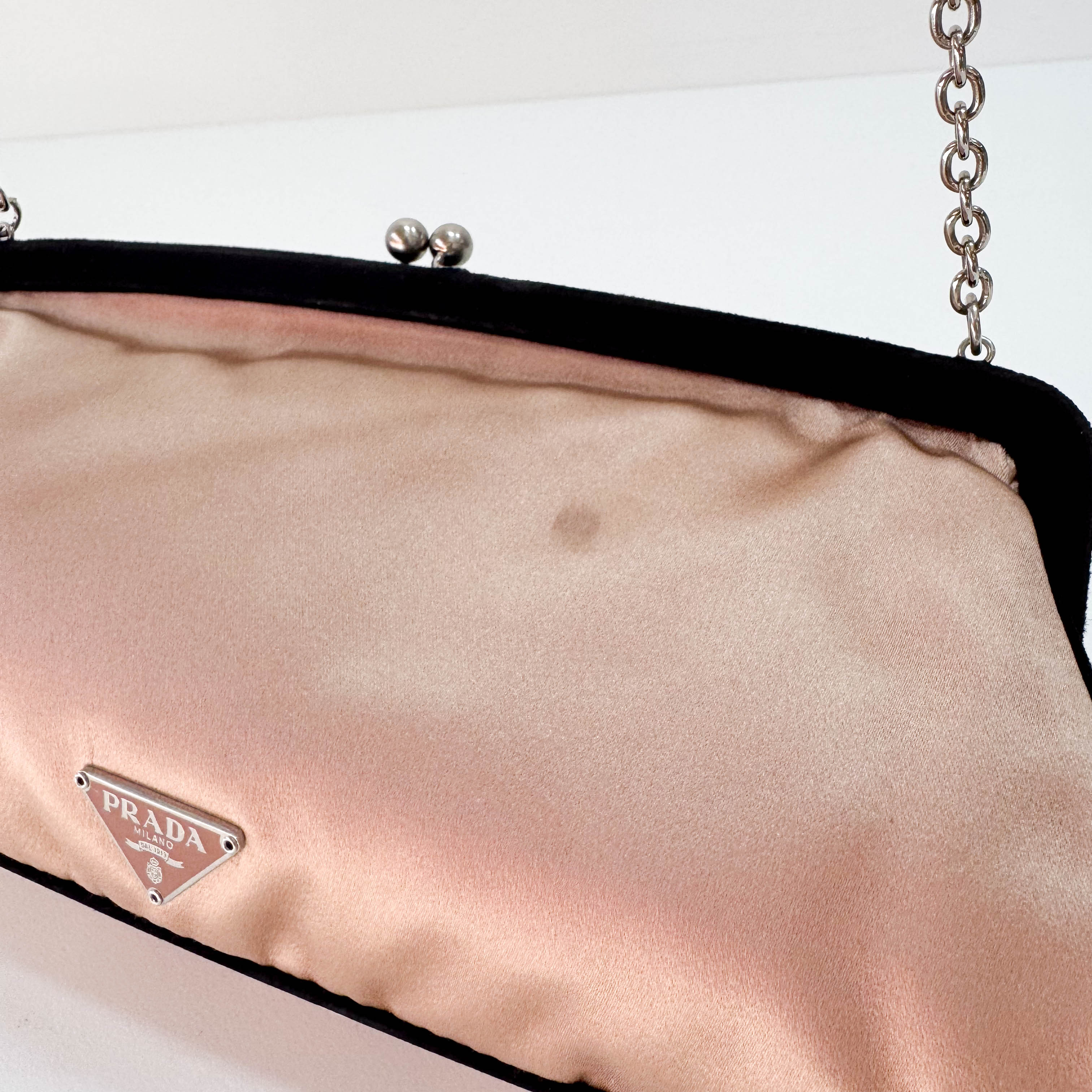 Rose Satin Chain Shoulder