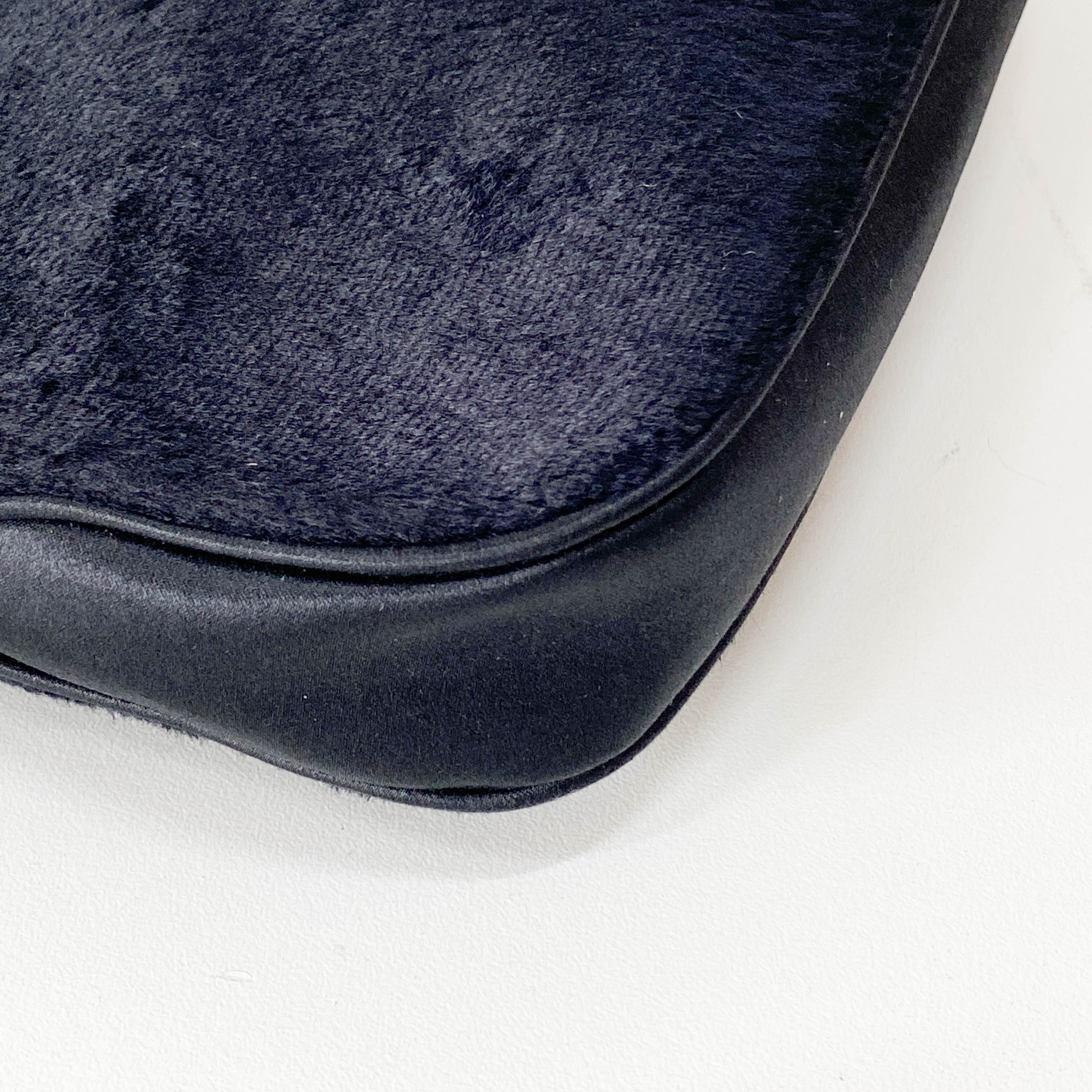 Mini Jackie Black Pony Hair Shoulder Bag