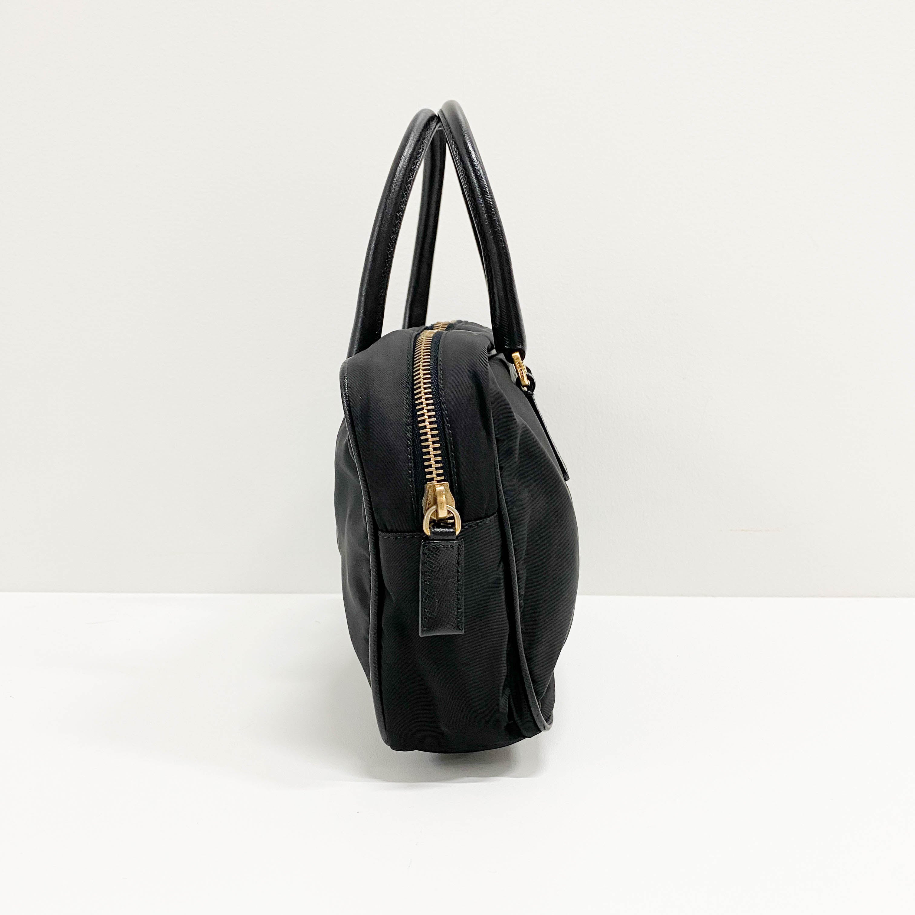Black Nylon Handbag
