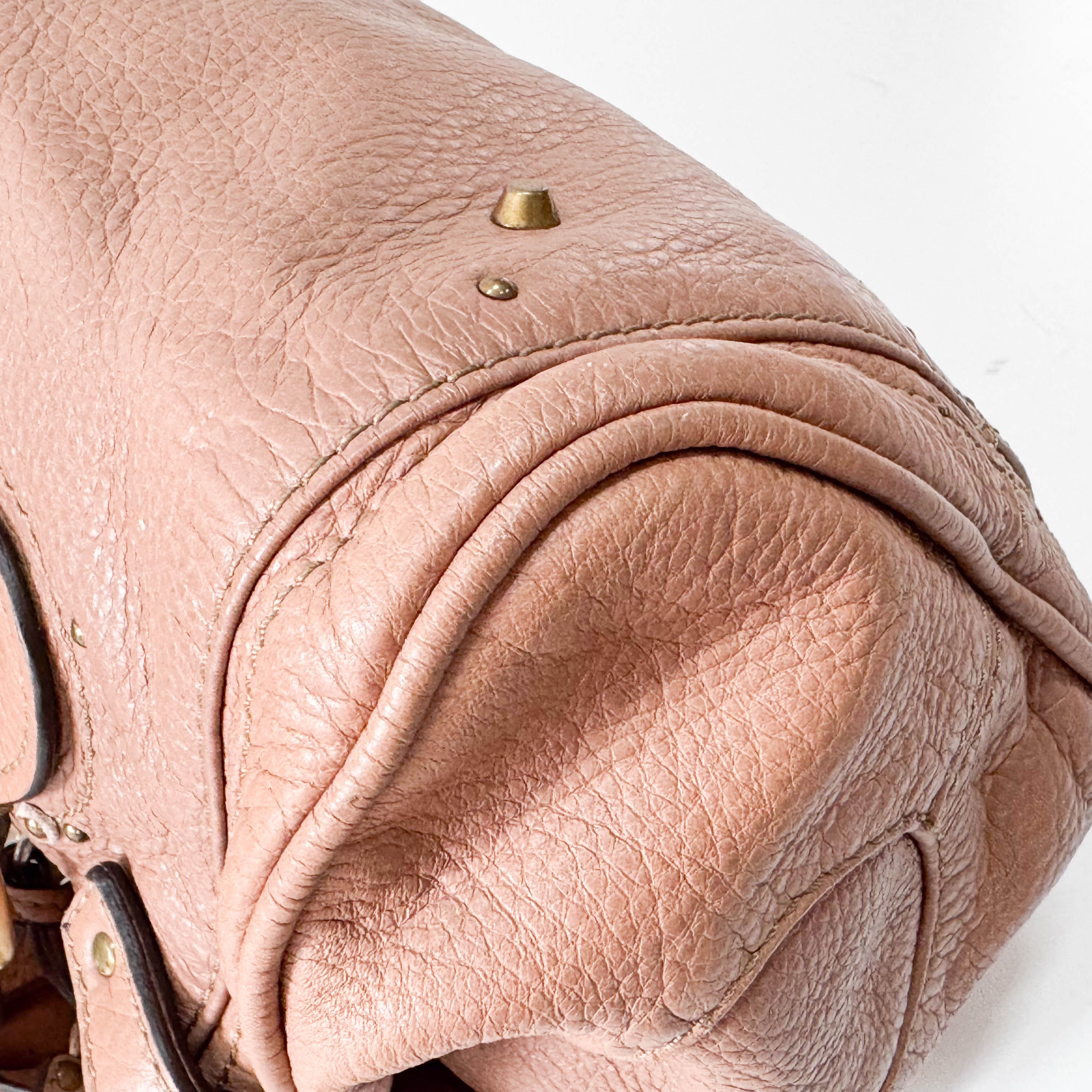 Paddington Beige Leather Hand Bag