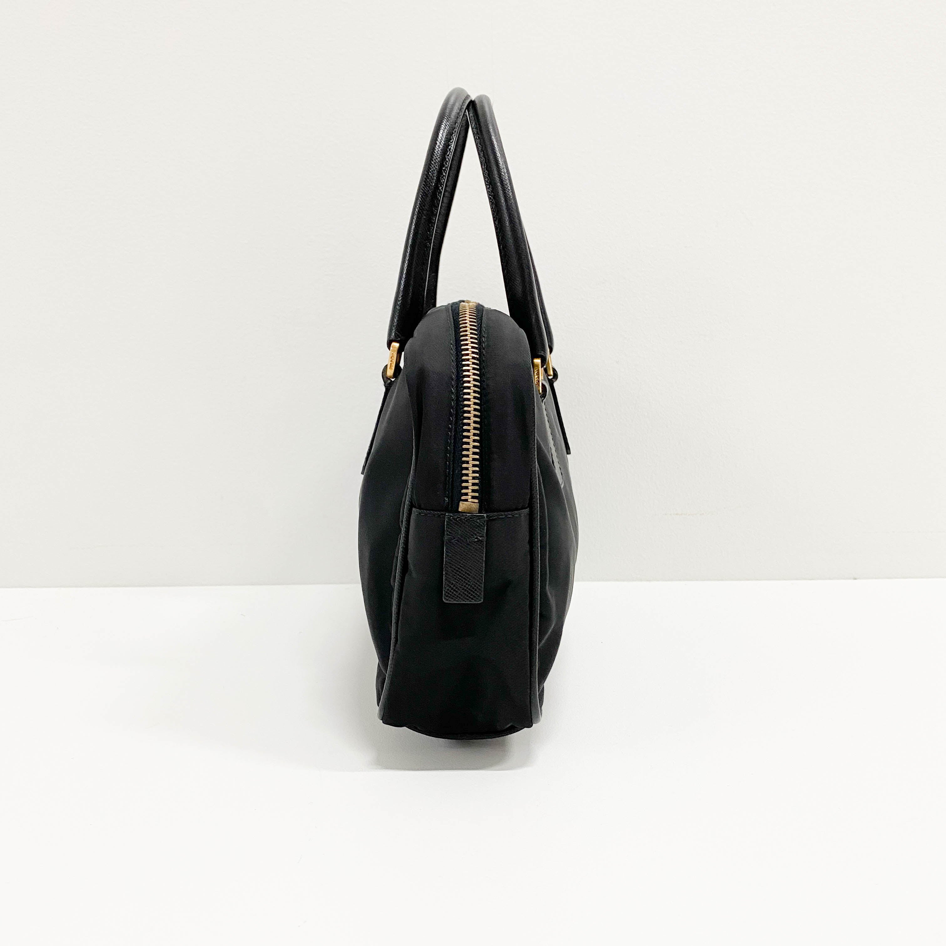 Black Nylon Handbag