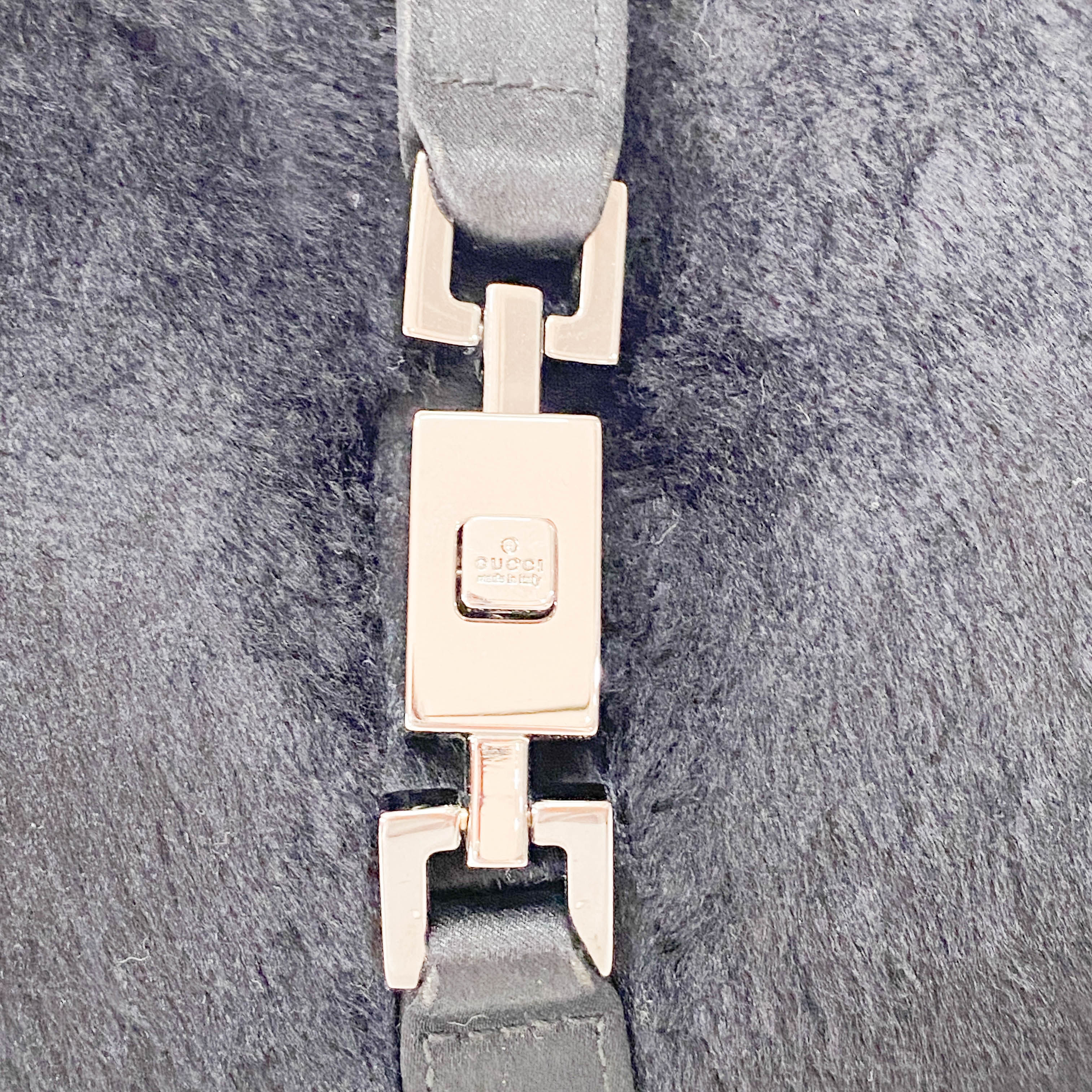 Mini Jackie Black Pony Hair Shoulder Bag