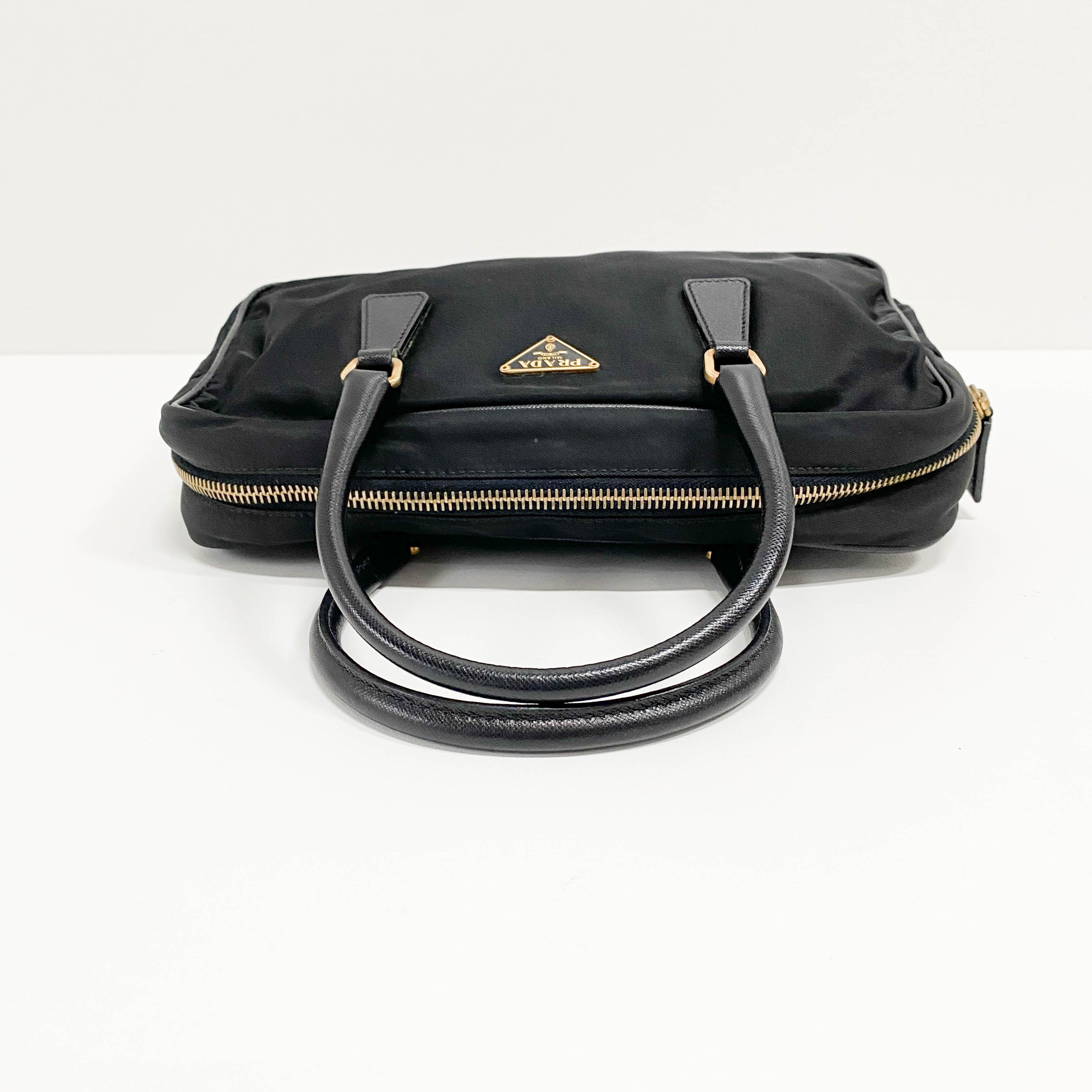 Black Nylon Handbag