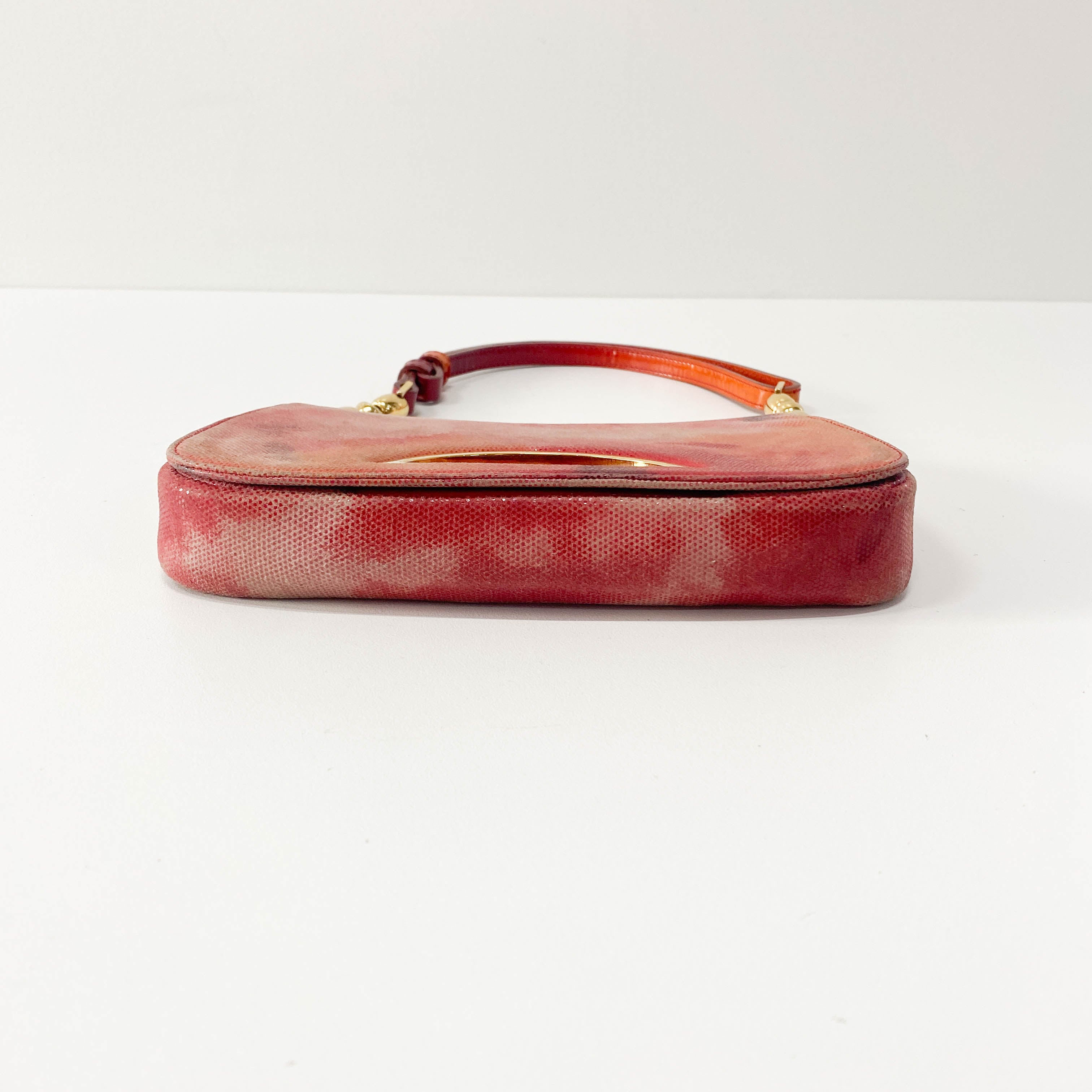 Malice Pearl Pink Perforated Leather Shoulder Bag