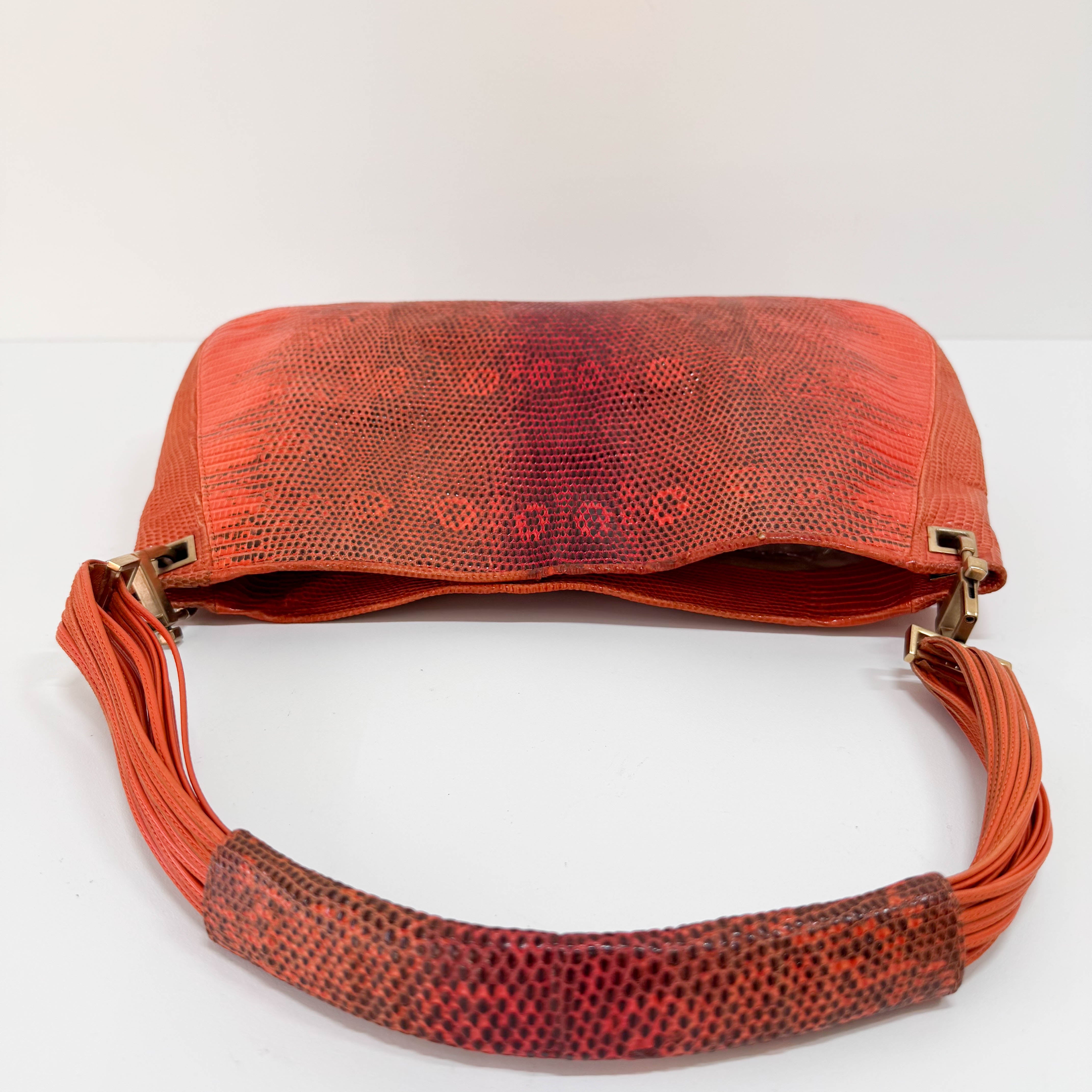 Red Leather Shoulder Bag