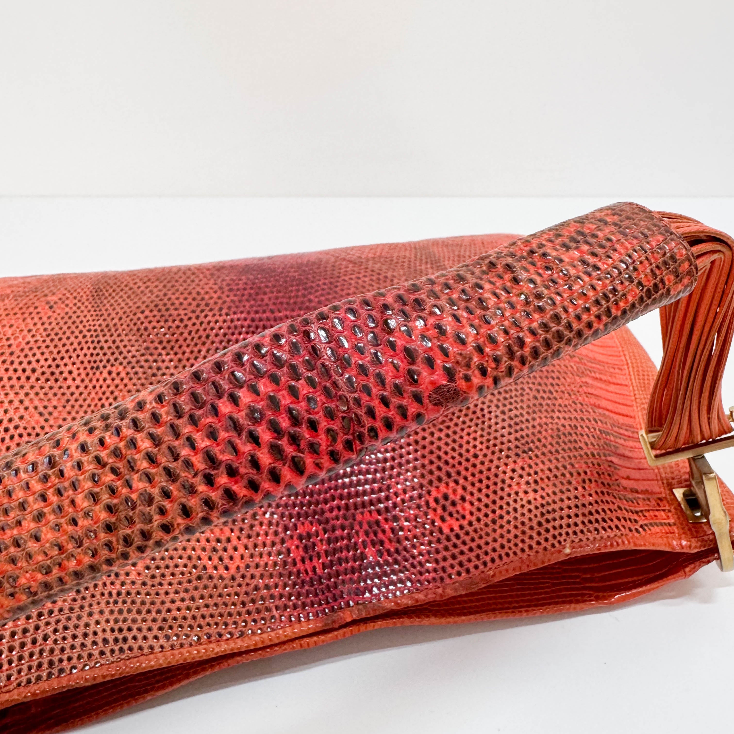 Red Leather Shoulder Bag