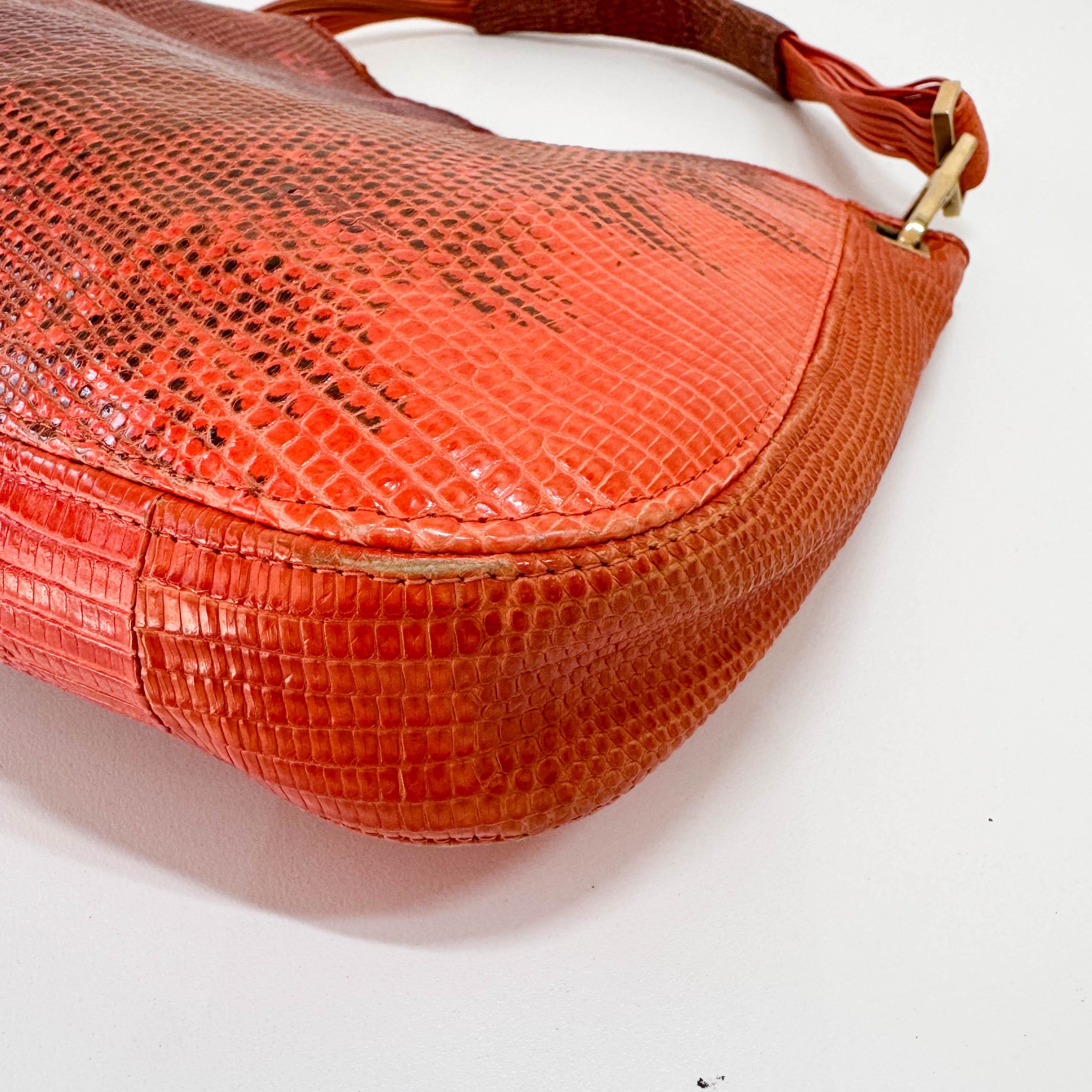 Red Leather Shoulder Bag