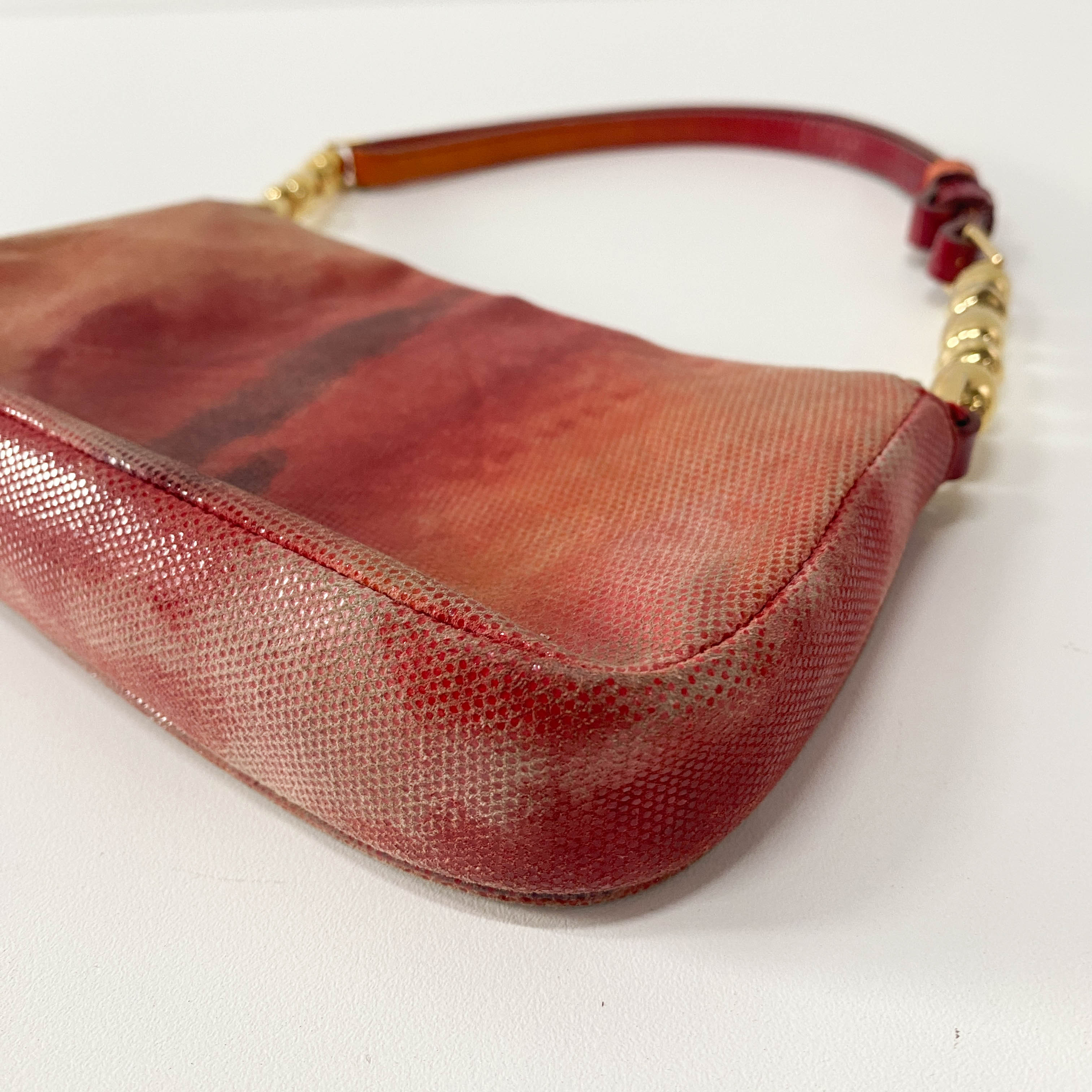 Malice Pearl Pink Perforated Leather Shoulder Bag