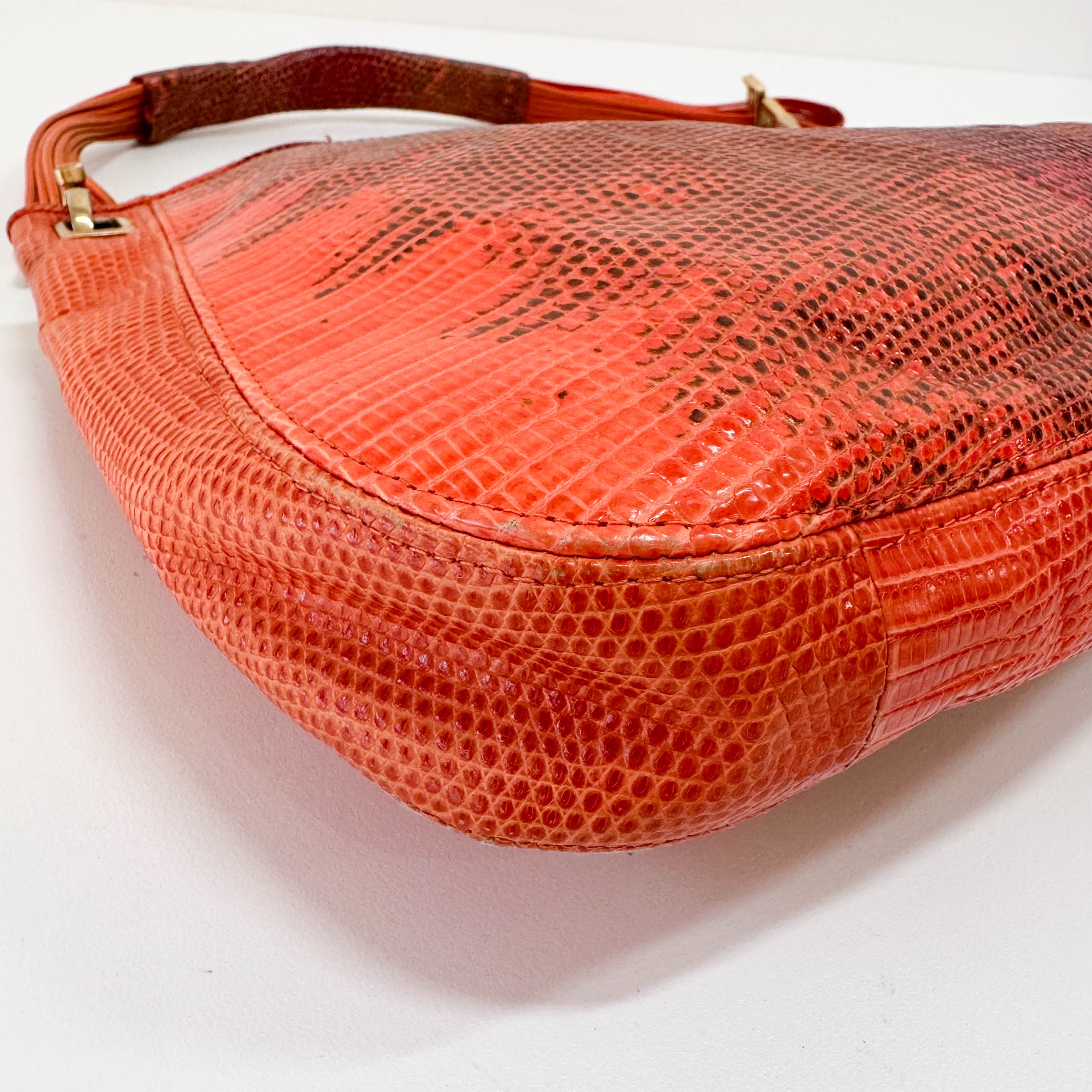 Red Leather Shoulder Bag