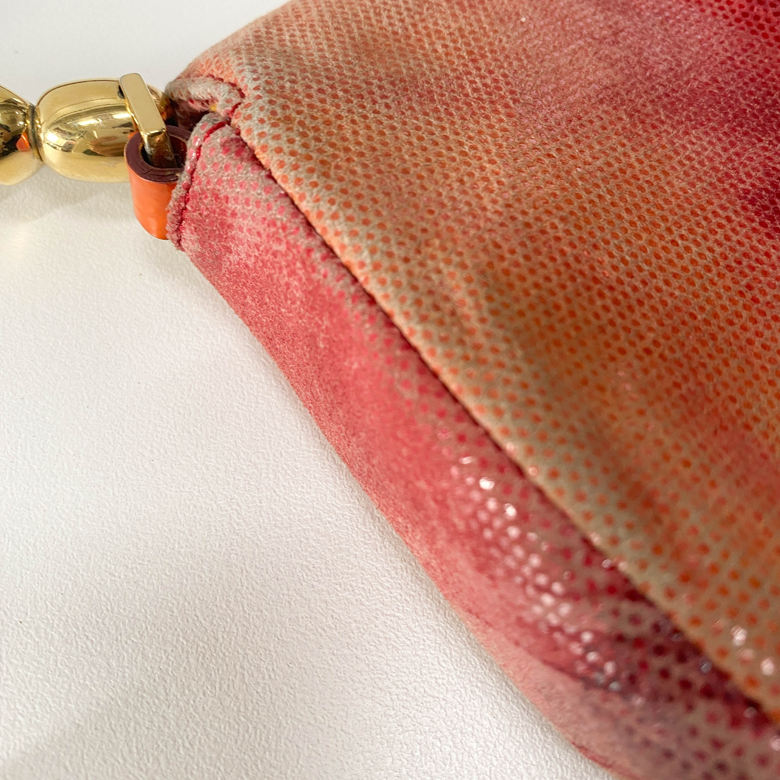 Malice Pearl Pink Perforated Leather Shoulder Bag