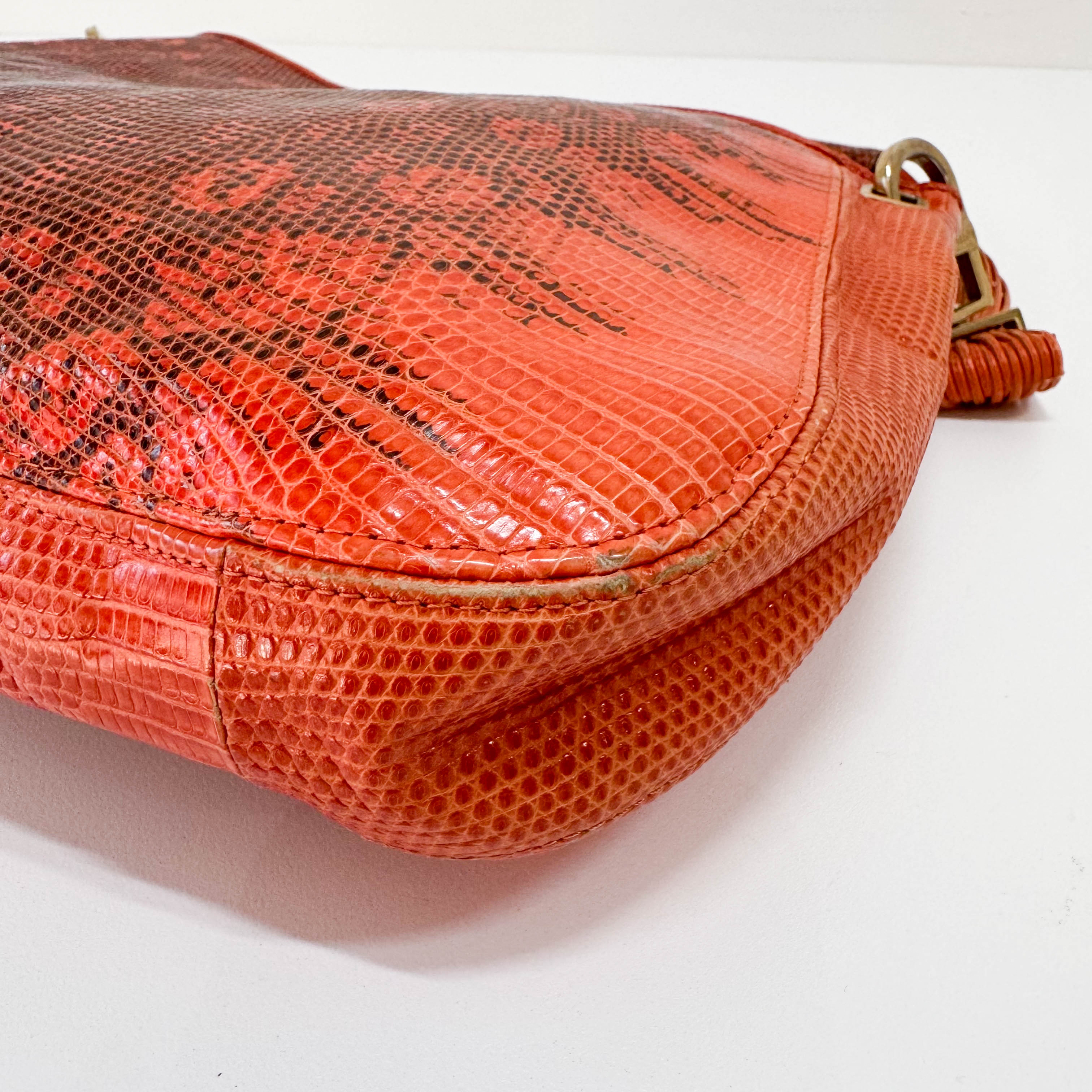 Red Leather Shoulder Bag