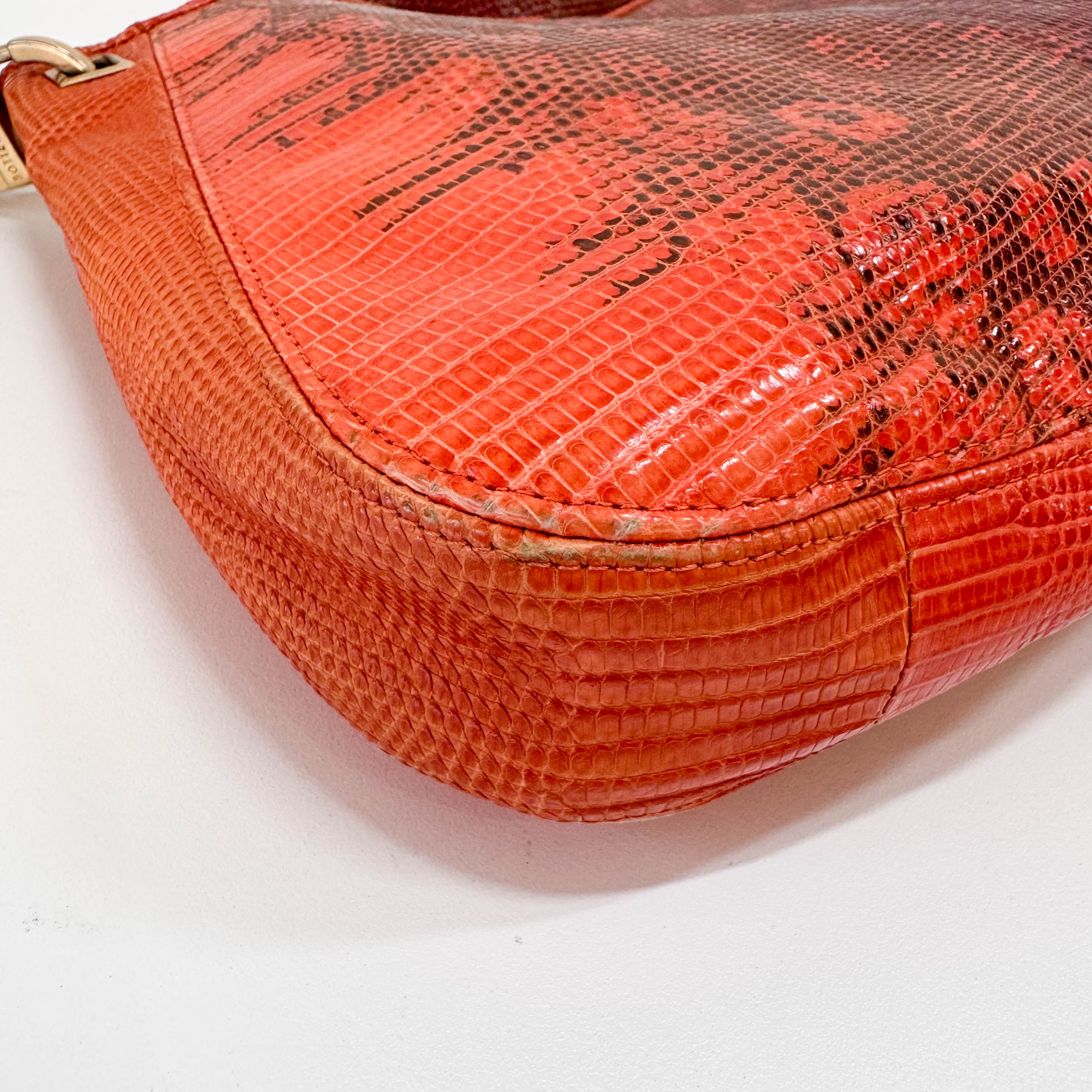 Red Leather Shoulder Bag