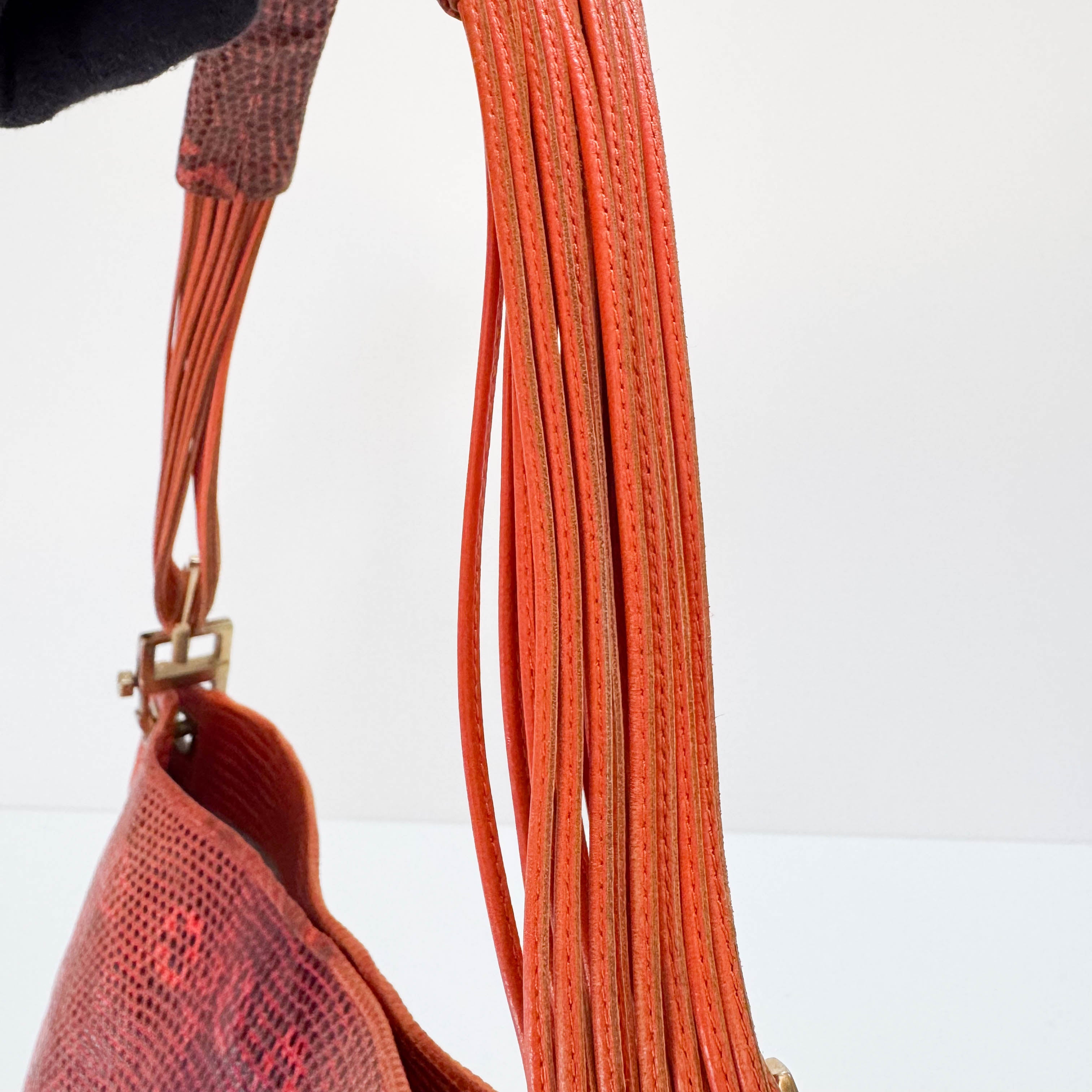 Red Leather Shoulder Bag