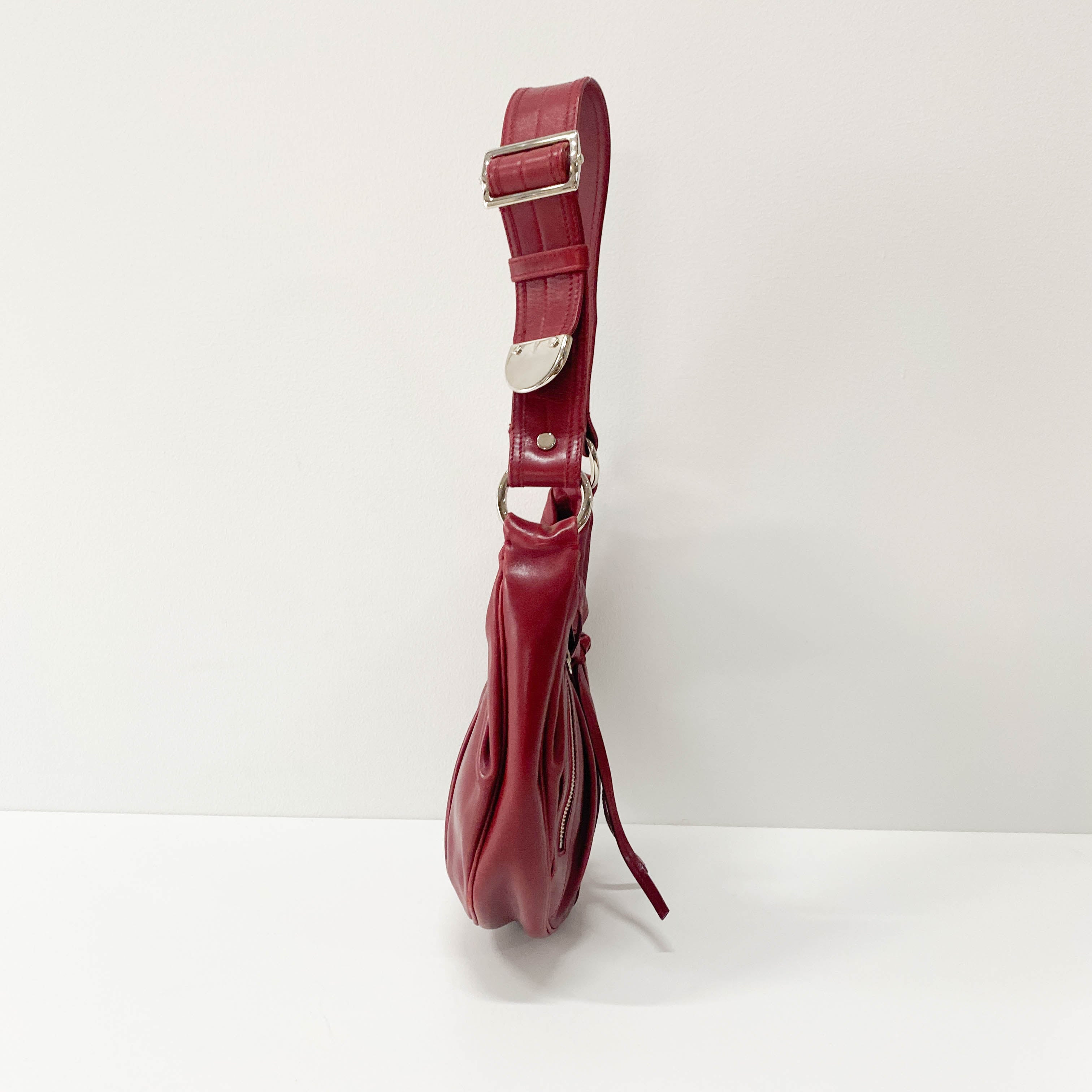 Bordeaux Leather Shoulder Bag