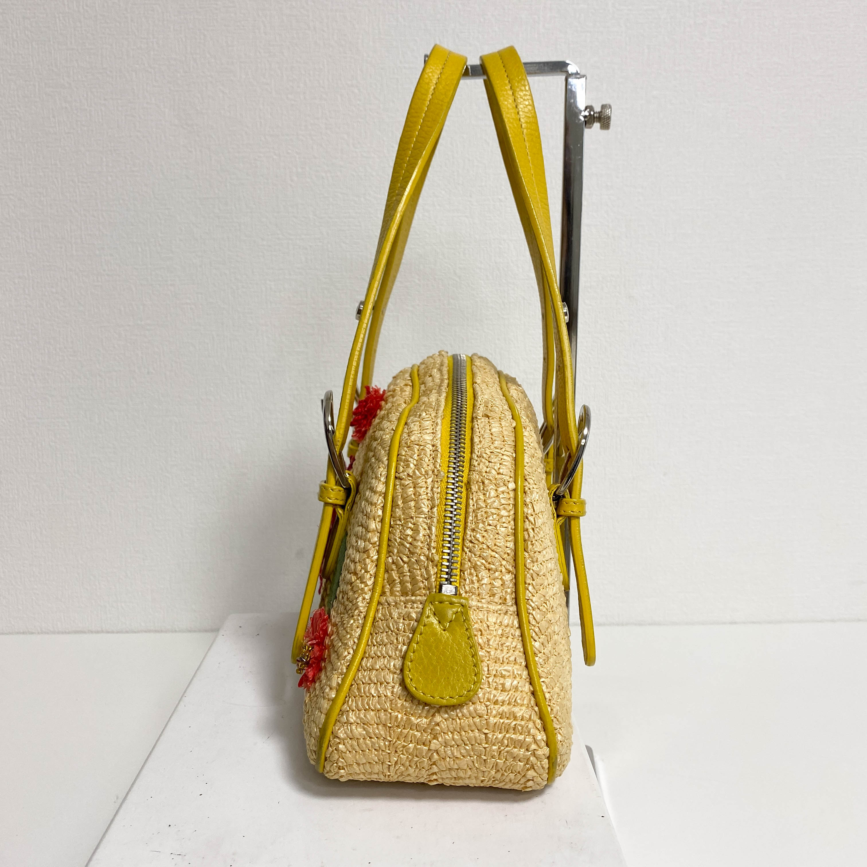 Floral Raffia Handbag