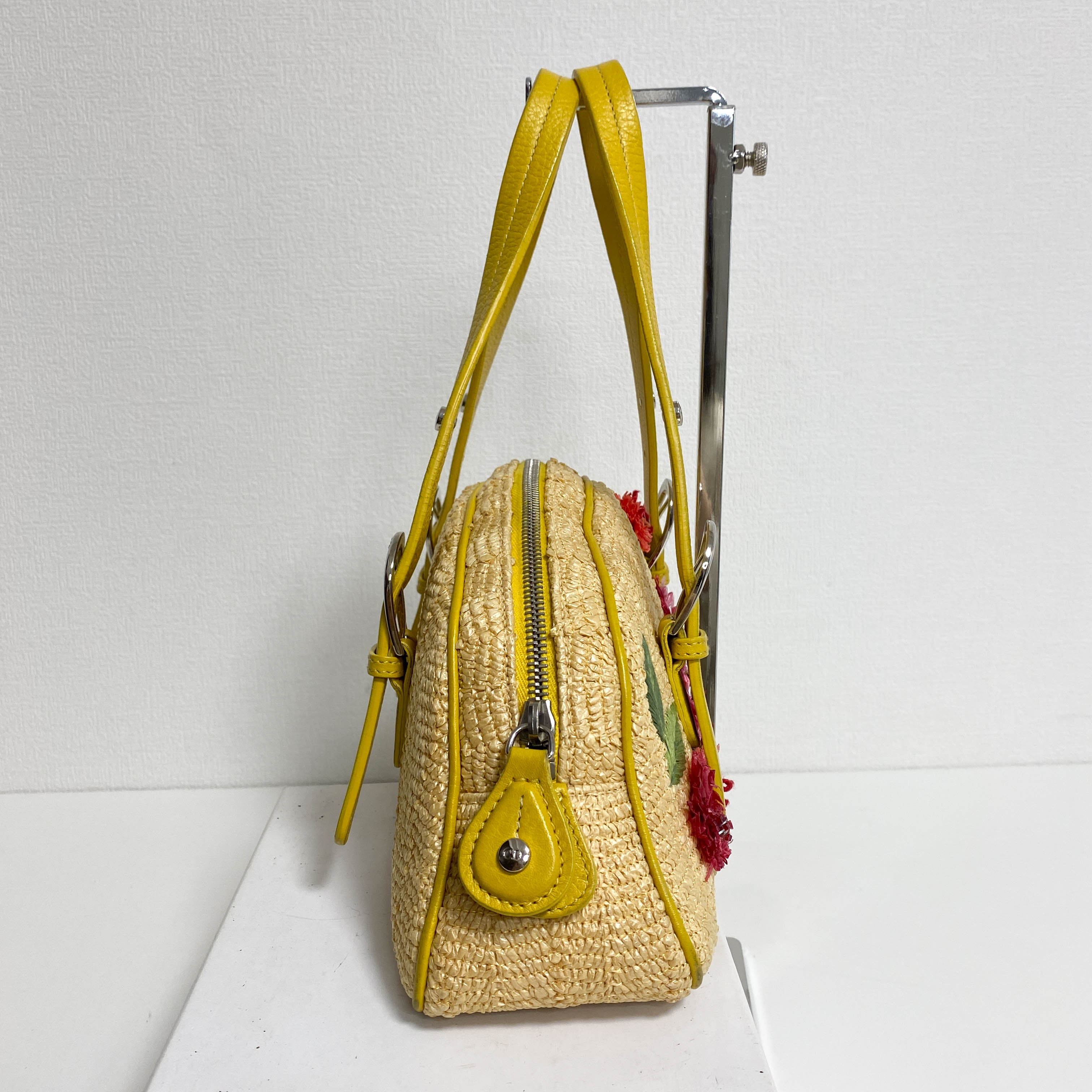 Floral Raffia Handbag