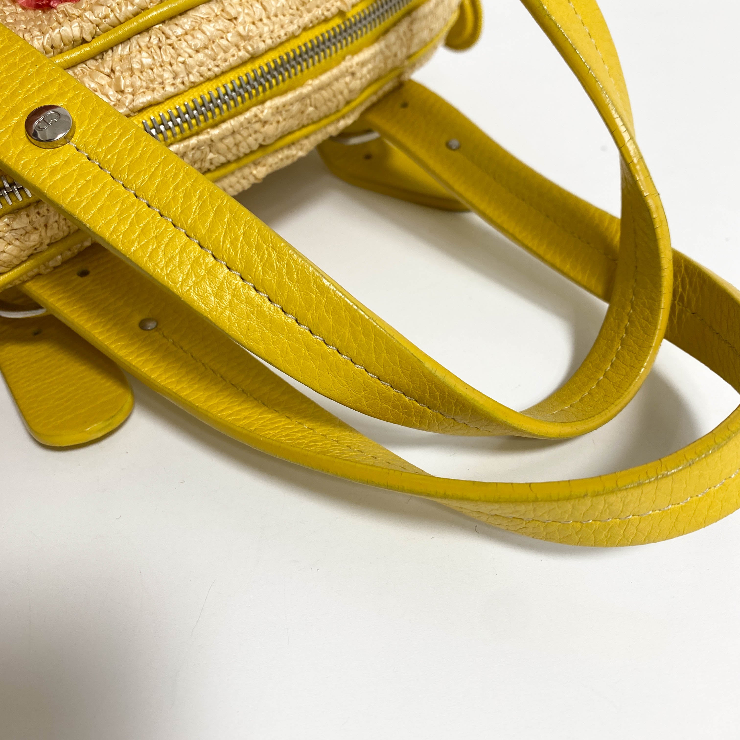 Floral Raffia Handbag