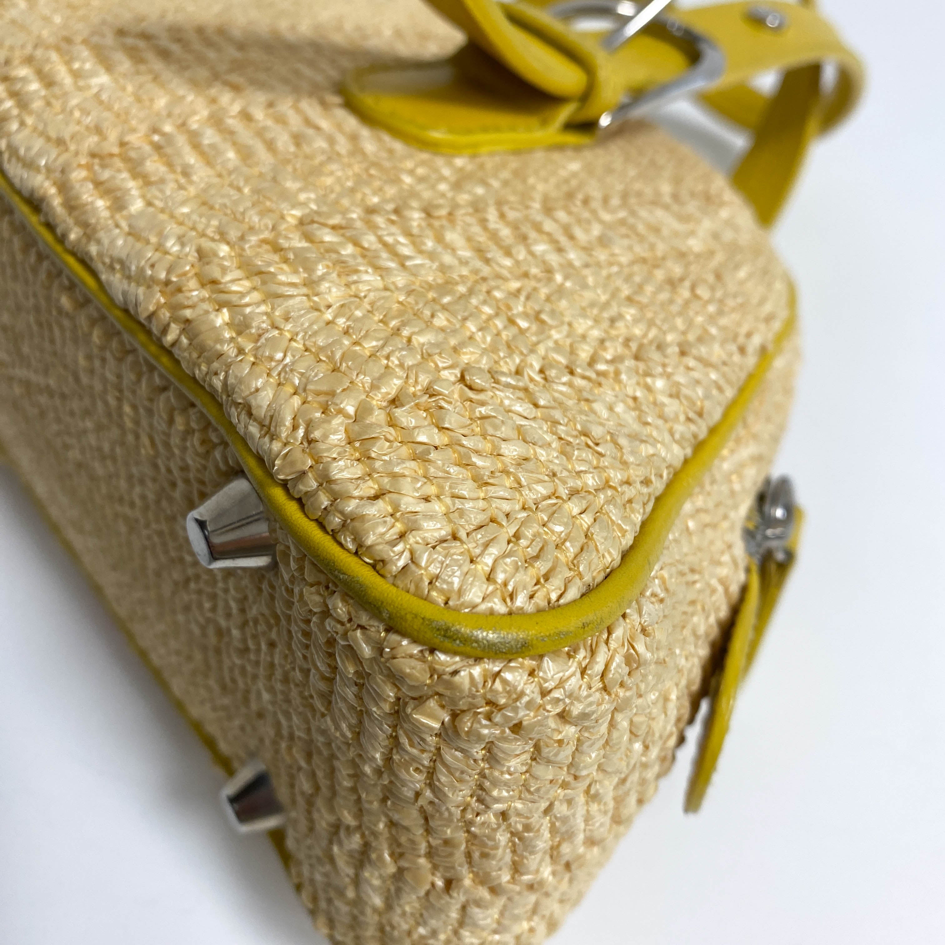 Floral Raffia Handbag