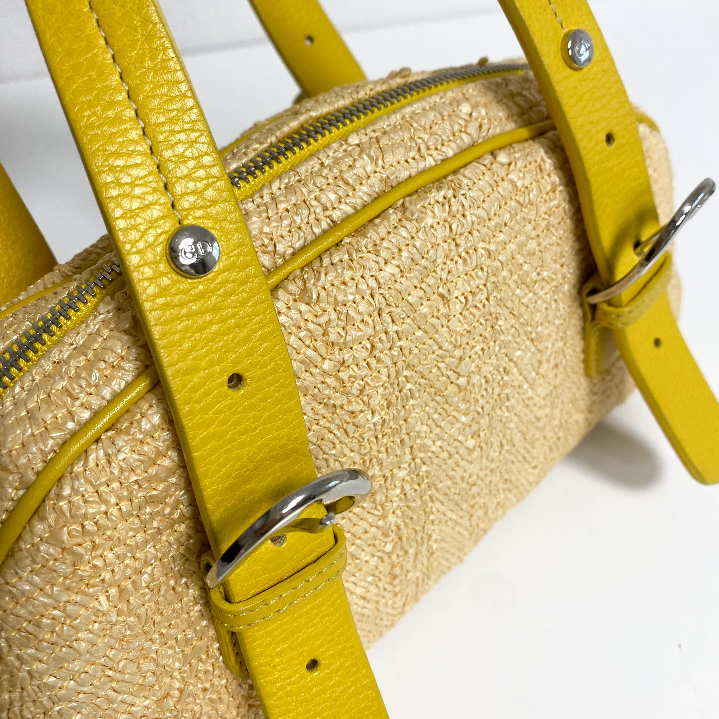 Floral Raffia Handbag