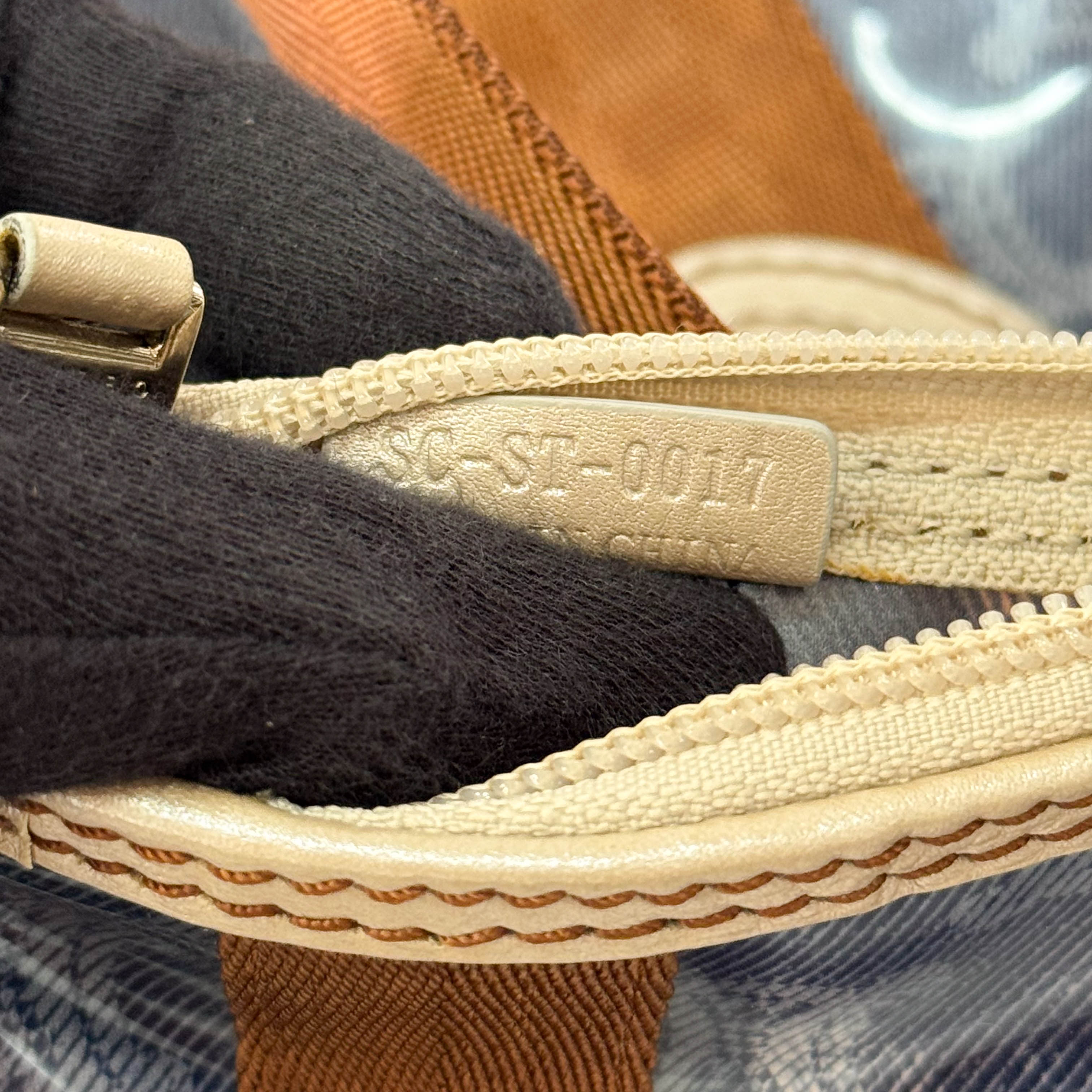 Blue Macadam Vinyl Tote Bag