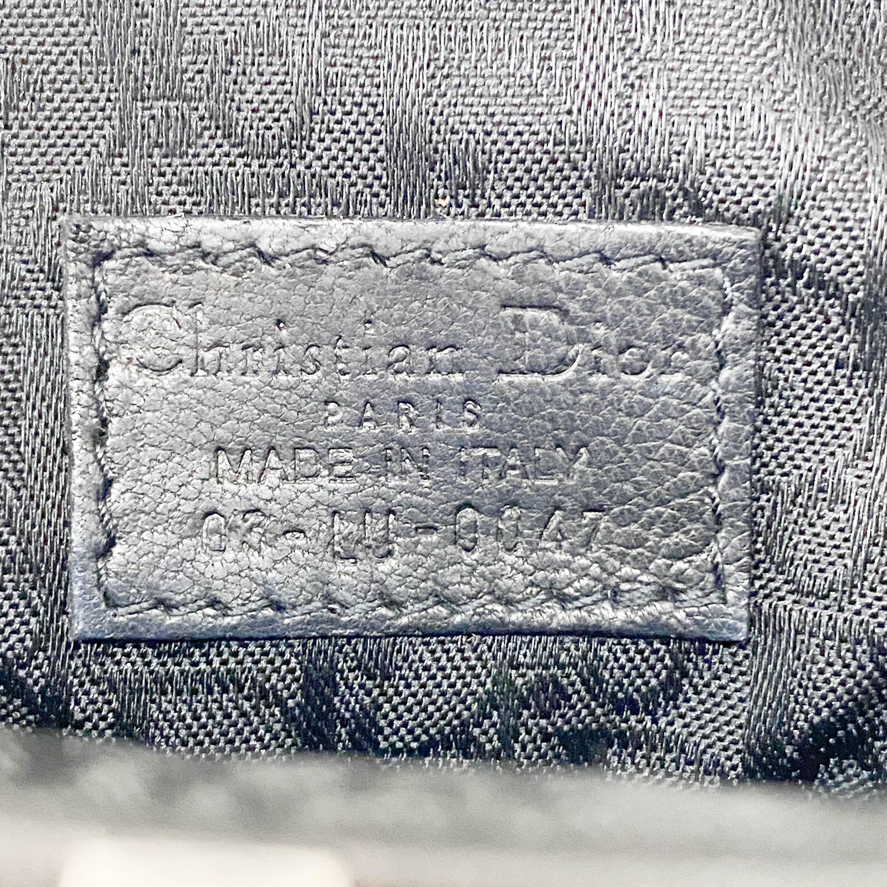 Mini Pochette Black Leather Clutch Bag