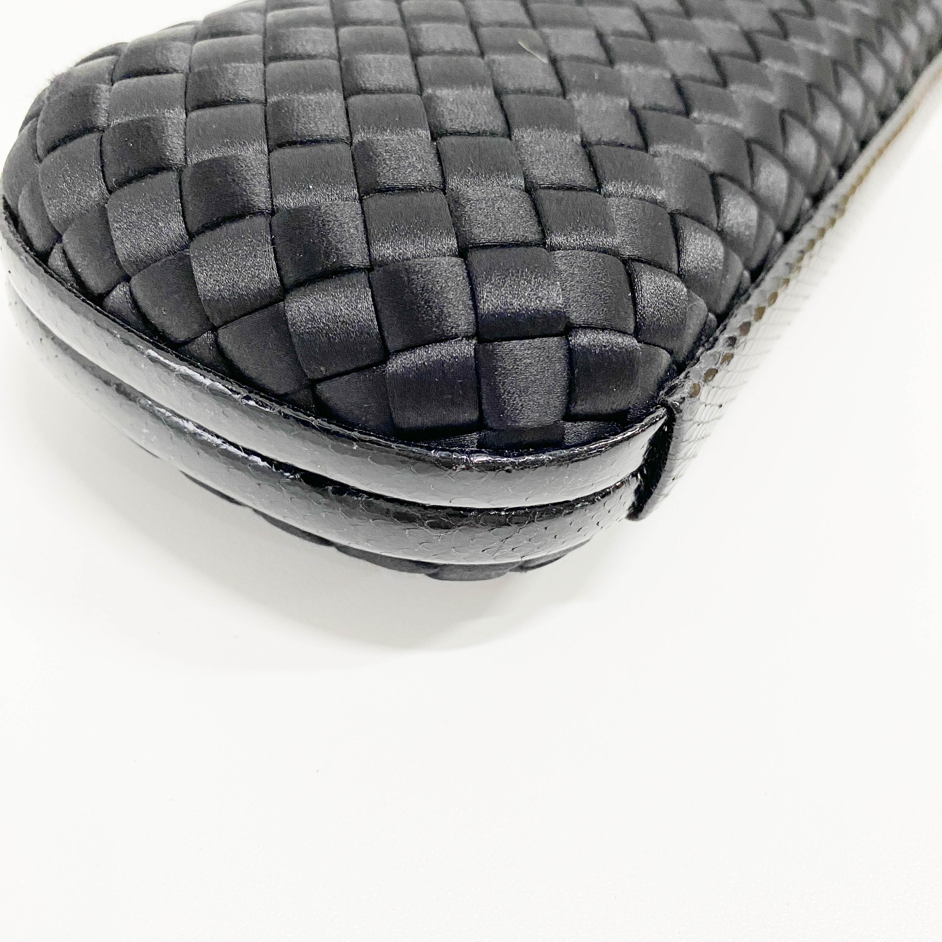 Intrecciato Knot Satin Clutch